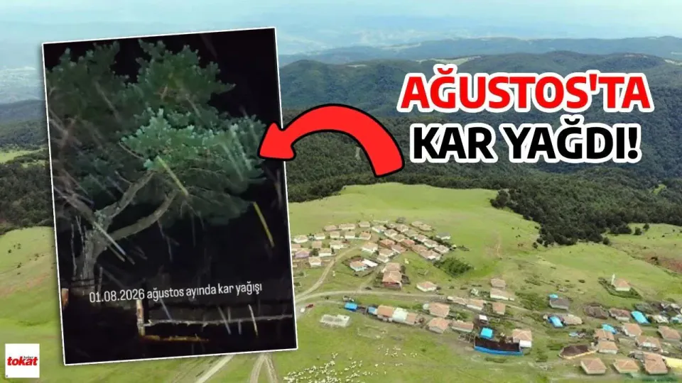 Amasya Boğalı Yaylası'nda Ağustos Ayında Kar Sürprizi görseli