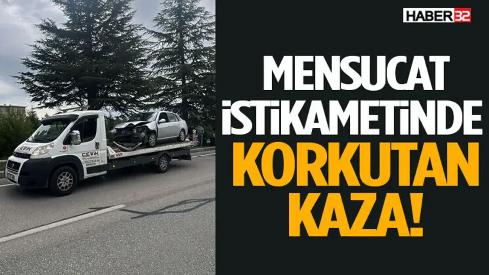 Mensucat İstikametinde Tek Taraflı Kaza: Trafik Bir Süre Durma Noktasına Geldi görseli