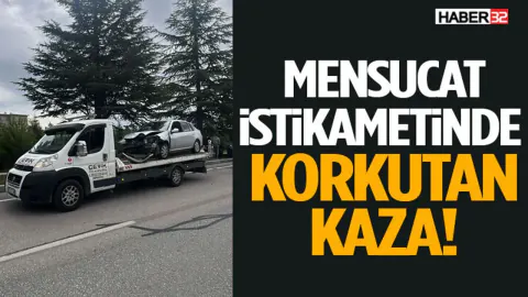 Mensucat İstikametinde Tek Taraflı Kaza: Trafik Bir Süre Durma Noktasına Geldi