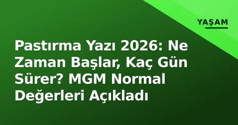 Pastırma Yazı 2026: Ne Zaman Başlar, Kaç Gün Sürer? MGM Normal Değerleri Açıkladı