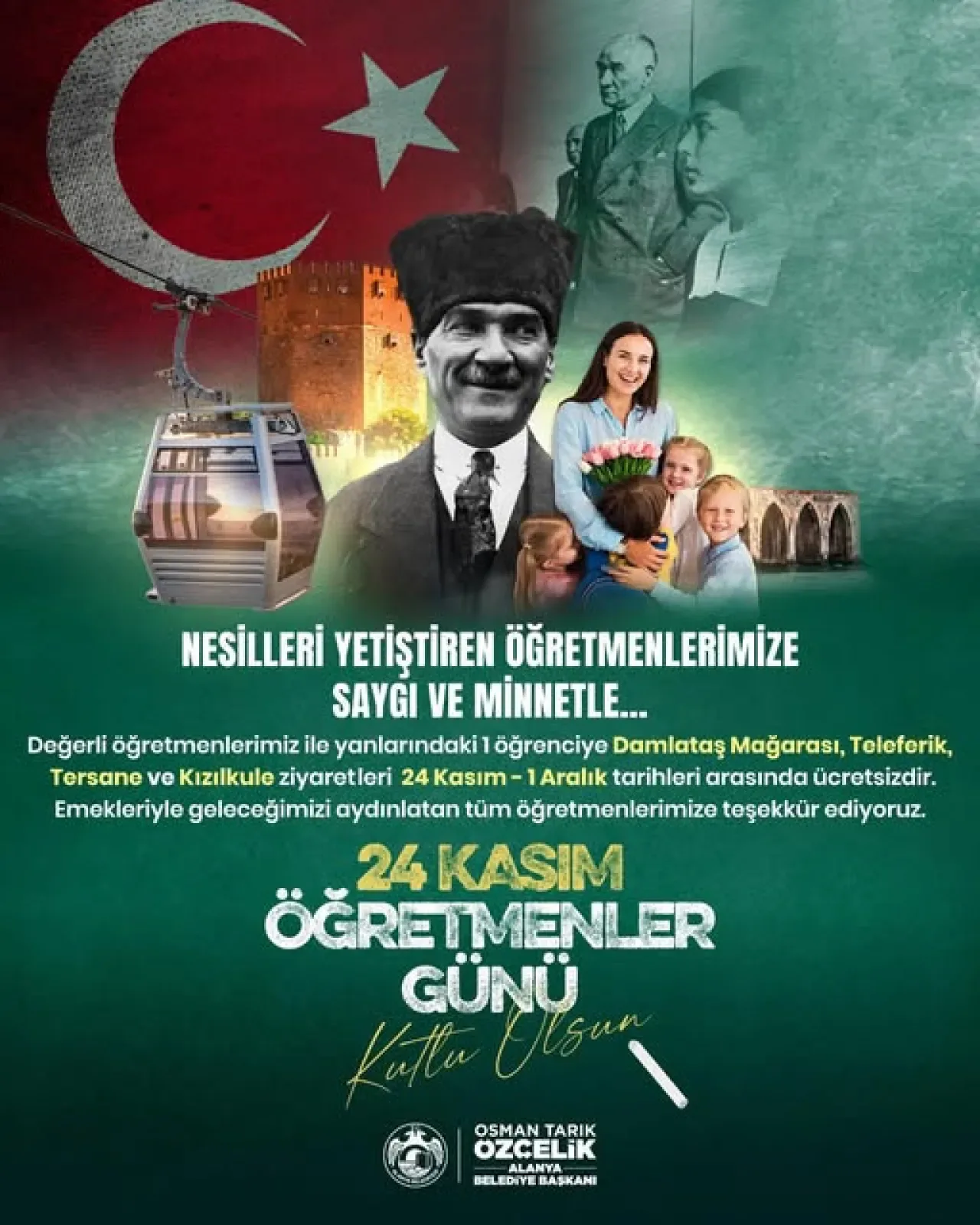 Alanya'da Öğretmenler Günü'ne Özel Ücretsiz Turistik Tesis Ziyareti Alanya'da Öğretmenler Günü'ne Özel Ücretsiz Turistik Tesis Ziyareti