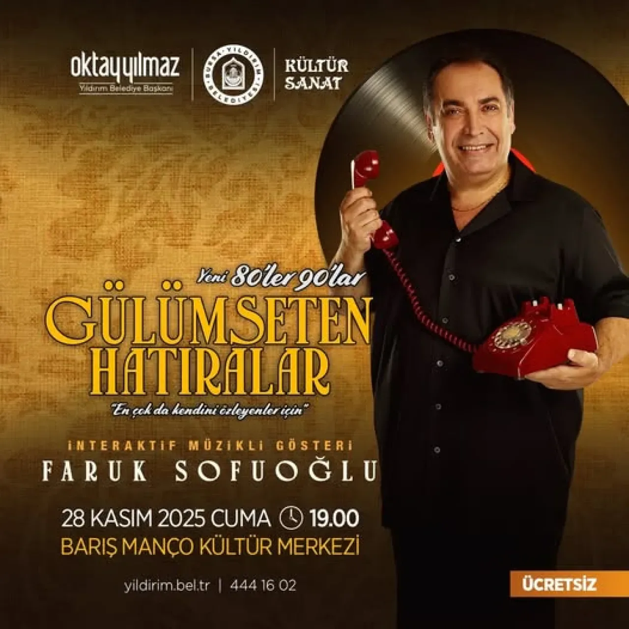 Yıldırım'da Nostaljik Gece: 80'ler ve 90'ların Unutulmaz Hatıraları Canlanıyor Yıldırım'da Nostaljik Gece: 80'ler ve 90'ların Unutulmaz Hatıraları Canlanıyor