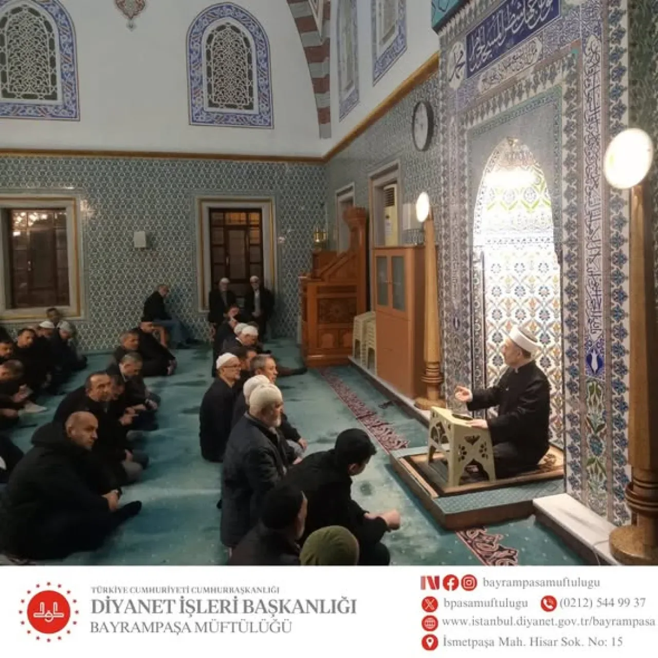 Bayrampaşa'da Hz. Yusuf Kıssası ile Sabah Namazında Manevi Buluşma Bayrampaşa'da Hz. Yusuf Kıssası ile Sabah Namazında Manevi Buluşma