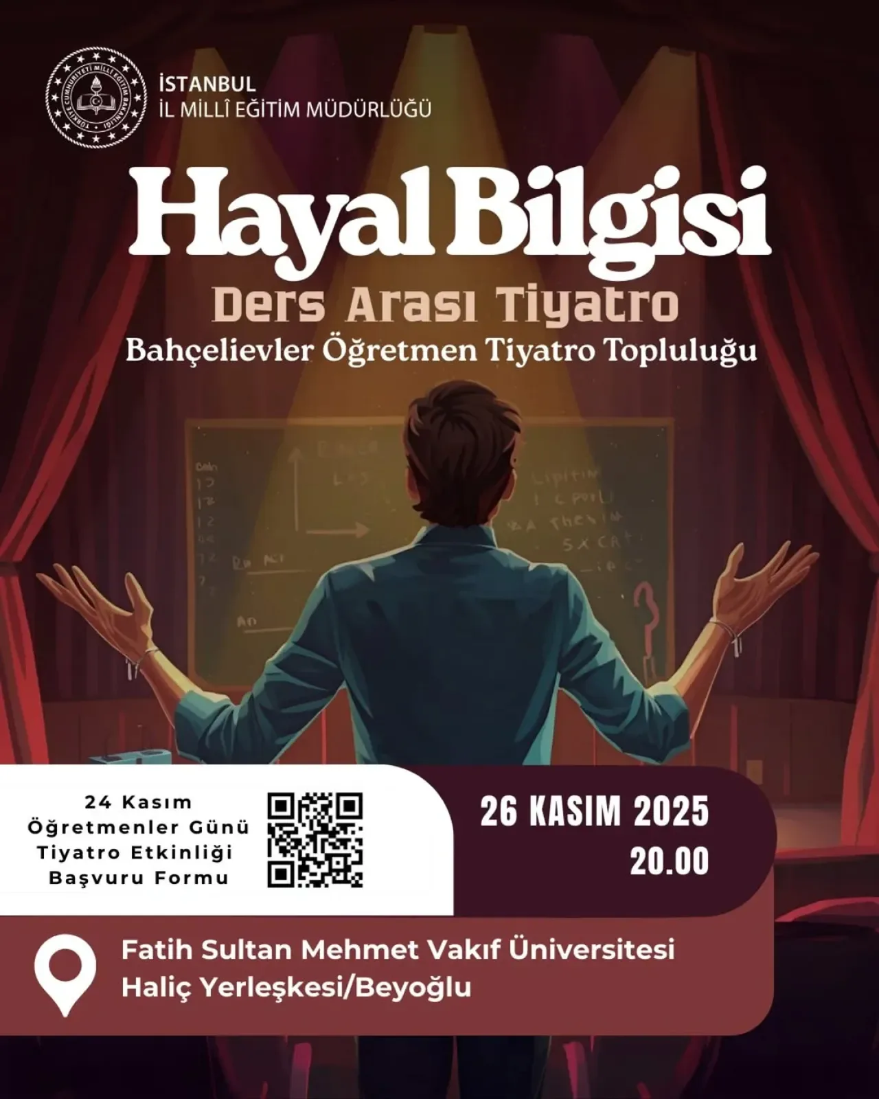Beykoz'da Öğretmenlik Mesleğini Konu Alan Tiyatro Oyunu Sahnelenecek Beykoz'da Öğretmenlik Mesleğini Konu Alan Tiyatro Oyunu Sahnelenecek