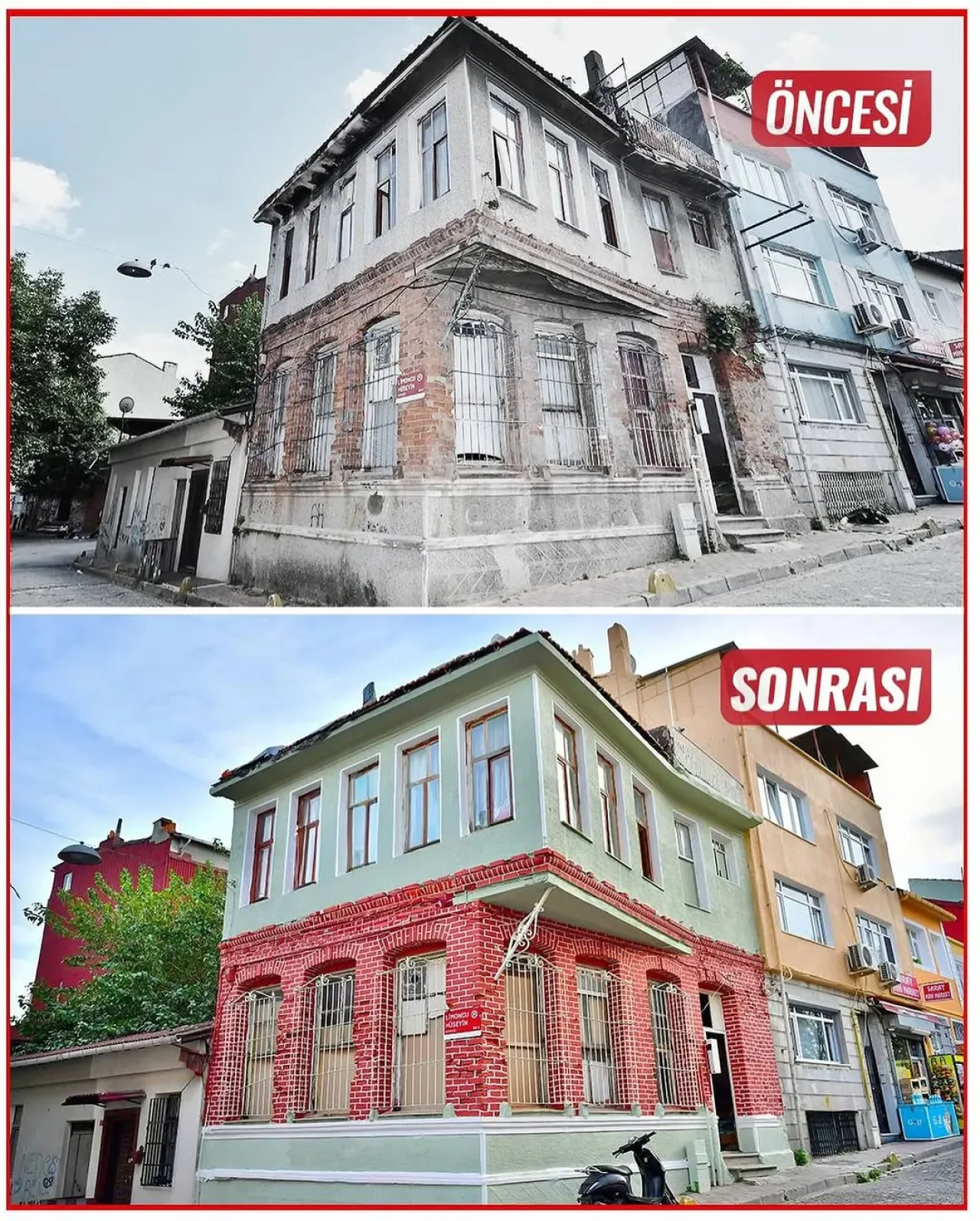 Fatih'te Tarihi Surlarda Cephe Rehabilitasyonu Çalışması Tamamlandı Fatih'te Tarihi Surlarda Cephe Rehabilitasyonu Çalışması Tamamlandı