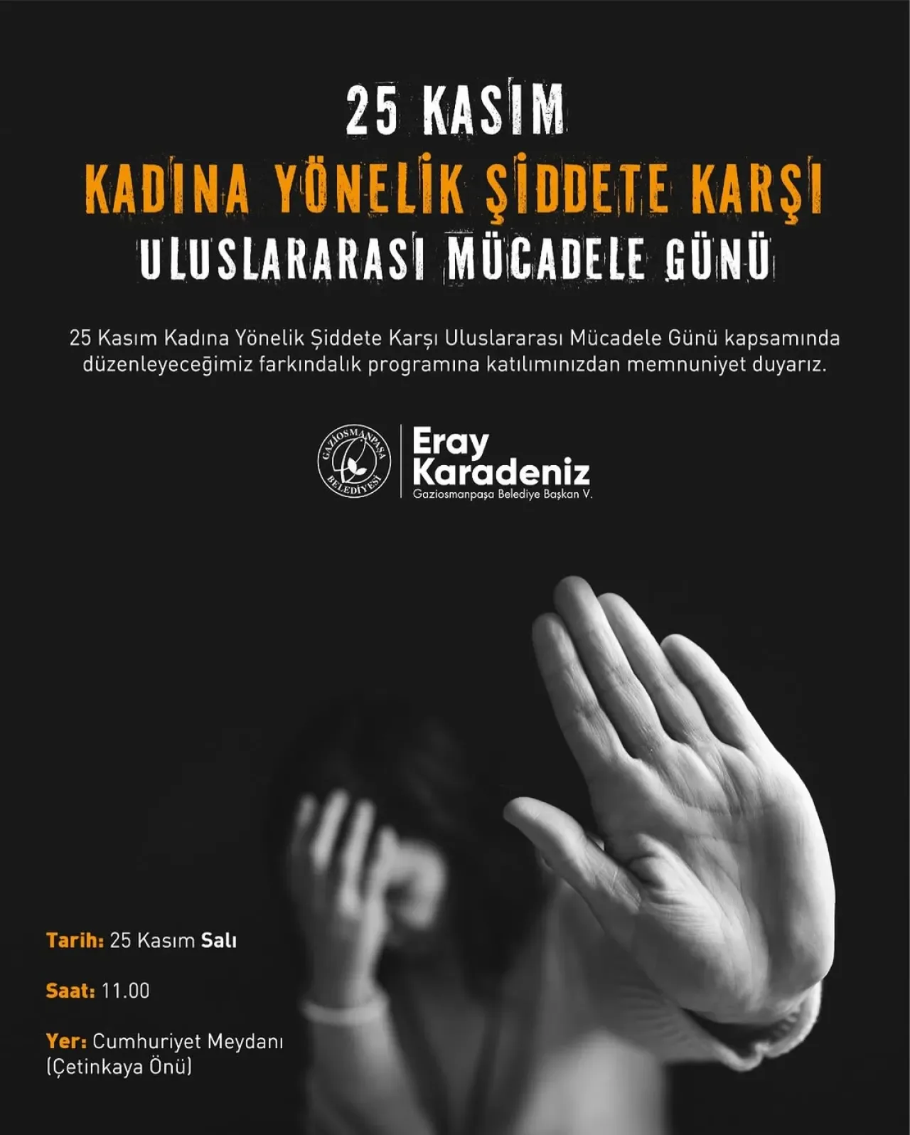Gaziosmanpaşa'da 25 Kasım'da Kadına Yönelik Şiddetle Mücadele İçin Buluşulacak Gaziosmanpaşa'da 25 Kasım'da Kadına Yönelik Şiddetle Mücadele İçin Buluşulacak