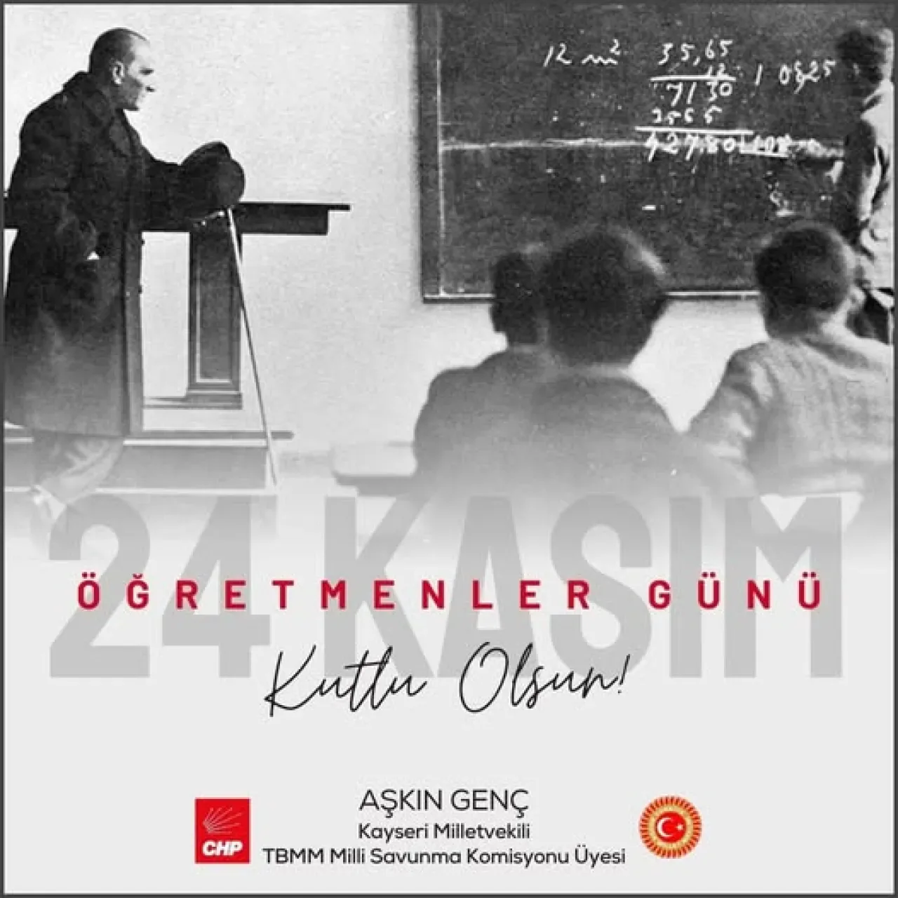 CHP'li Genç'ten 24 Kasım Öğretmenler Günü Mesajı: "Öğretmenlerimize Minnettarız" CHP'li Genç'ten 24 Kasım Öğretmenler Günü Mesajı: "Öğretmenlerimize Minnettarız"
