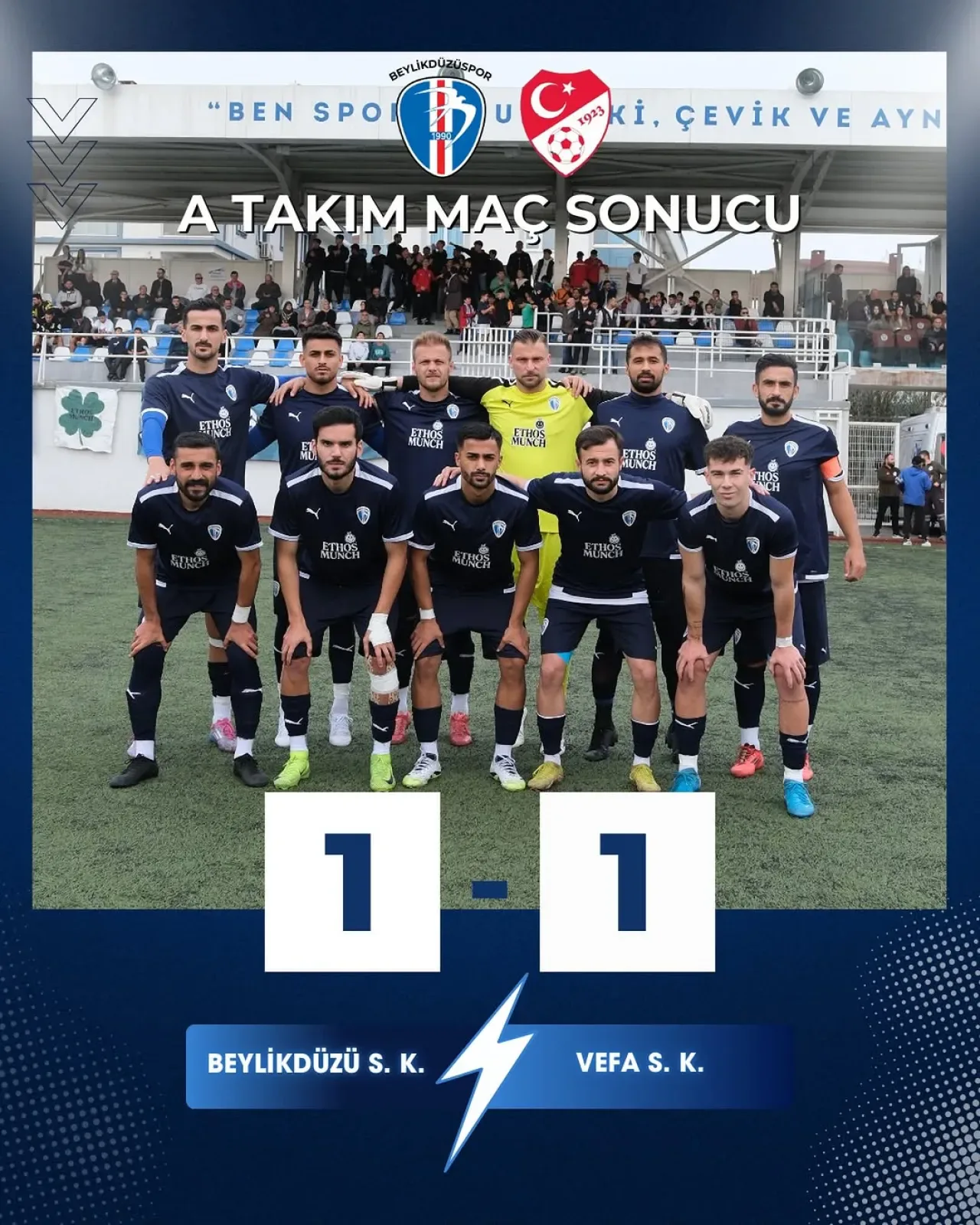 Beylikdüzü Spor, Vefa ile Berabere Kaldı Beylikdüzü Spor, Vefa ile Berabere Kaldı