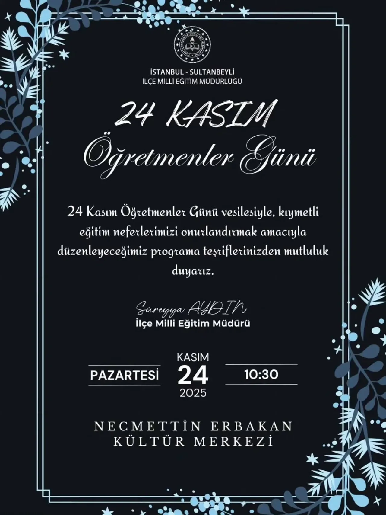 İstanbul Sultanbeyli'de 24 Kasım Öğretmenler Günü Kutlamaları İstanbul Sultanbeyli'de 24 Kasım Öğretmenler Günü Kutlamaları