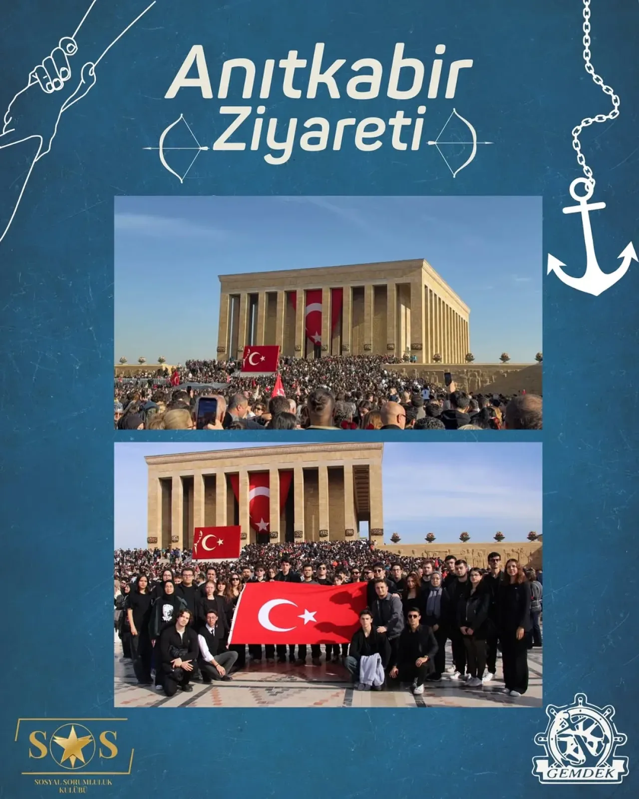 YTÜ Öğrencileri 10 Kasım'da Ankara'da Atatürk'ü Andı YTÜ Öğrencileri 10 Kasım'da Ankara'da Atatürk'ü Andı