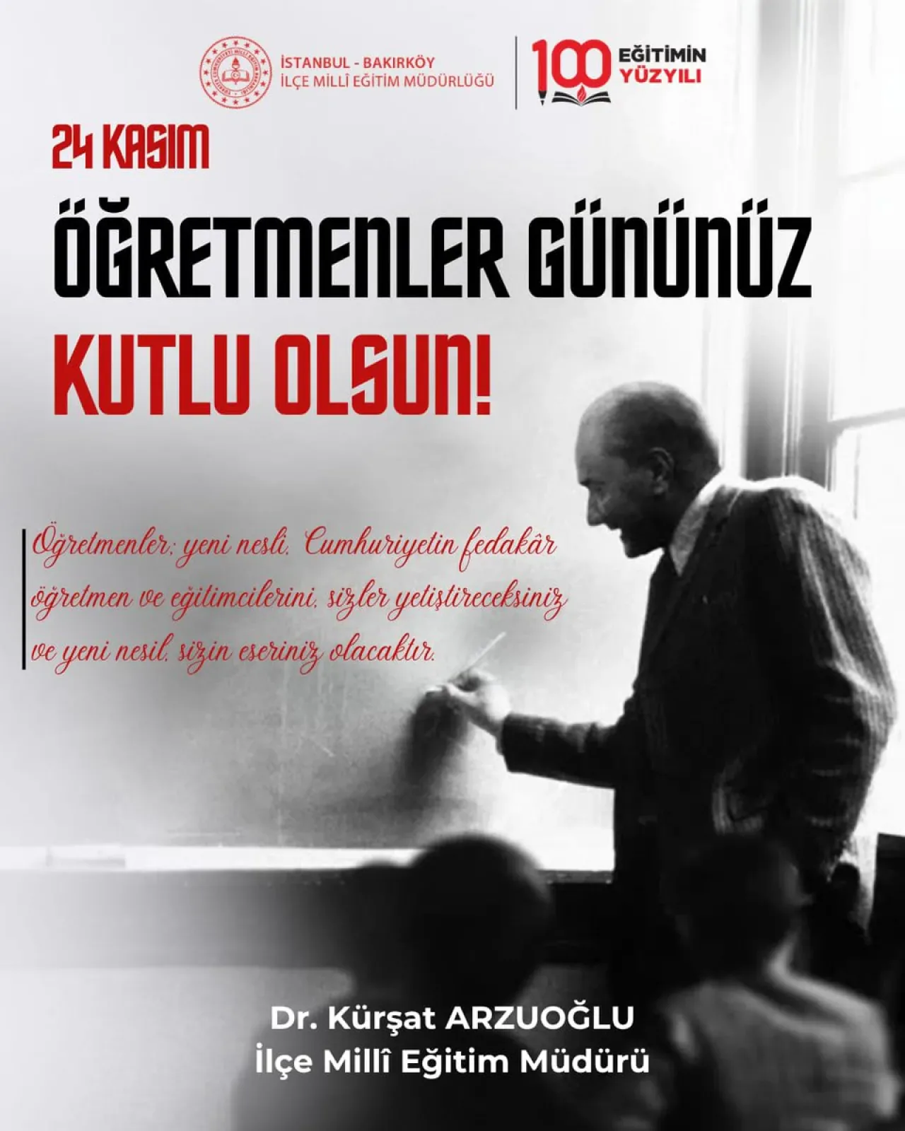 Bakırköy'de 24 Kasım Öğretmenler Günü Kutlamaları Bakırköy'de 24 Kasım Öğretmenler Günü Kutlamaları