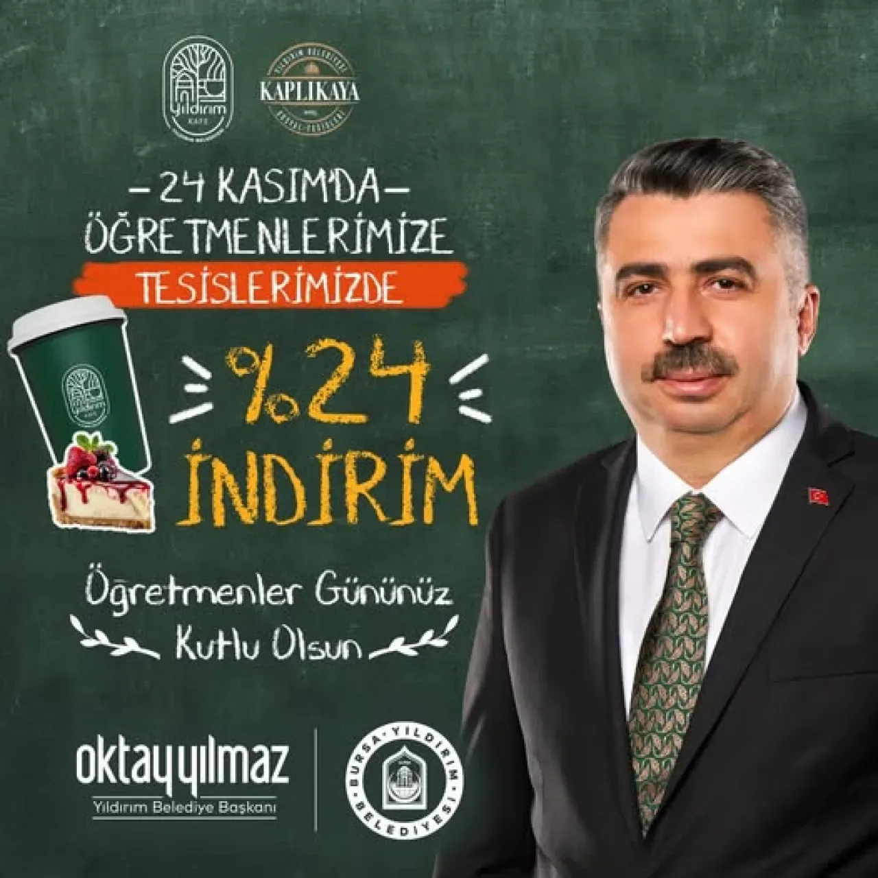 Yıldırım Belediyesi'nden Öğretmenler Günü'ne Özel Anlamlı Hediye: %24 İndirim Yıldırım Belediyesi'nden Öğretmenler Günü'ne Özel Anlamlı Hediye: %24 İndirim