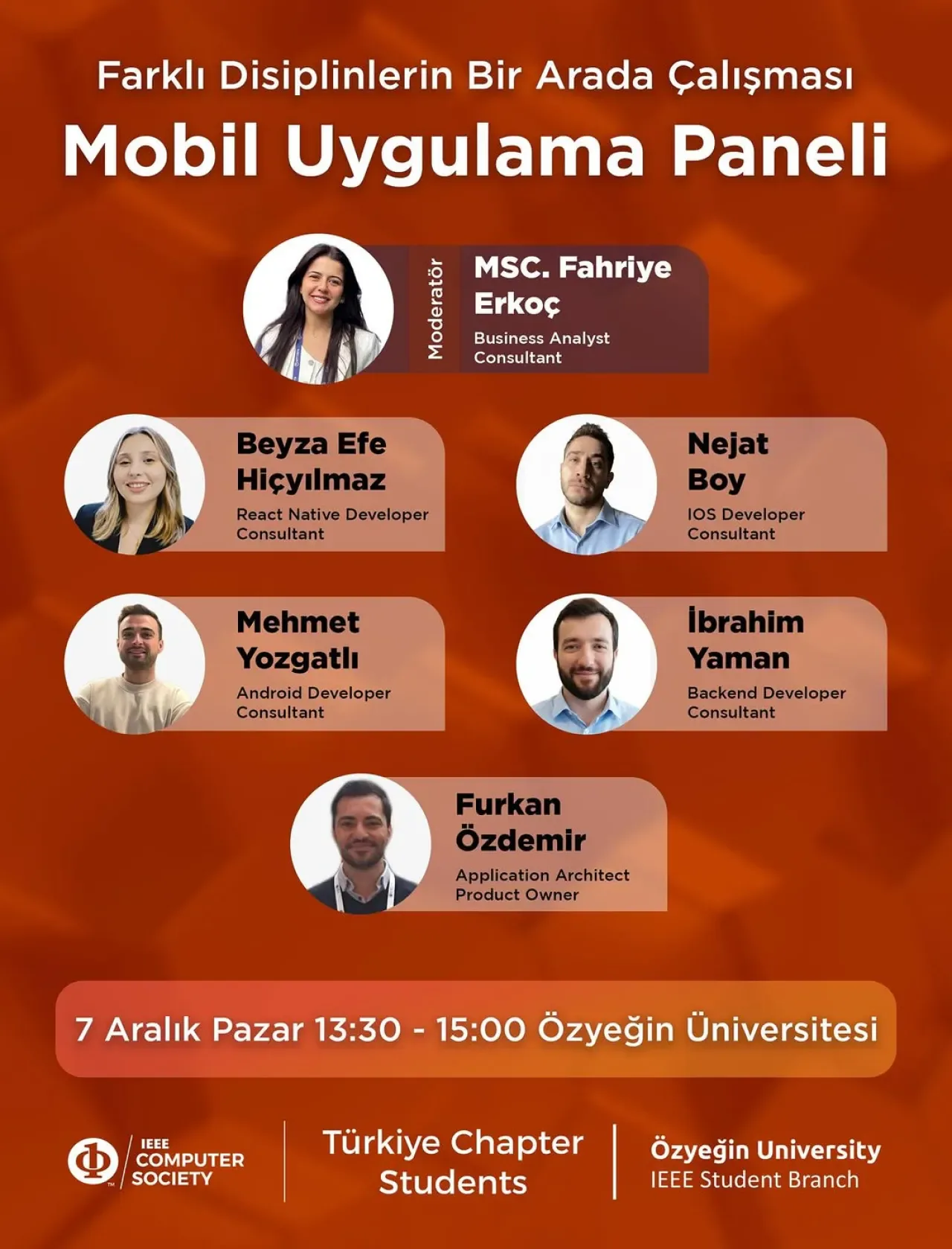 Özyeğin Üniversitesi'nde Mobil Uygulama Geliştirme Paneli Düzenleniyor Özyeğin Üniversitesi'nde Mobil Uygulama Geliştirme Paneli Düzenleniyor