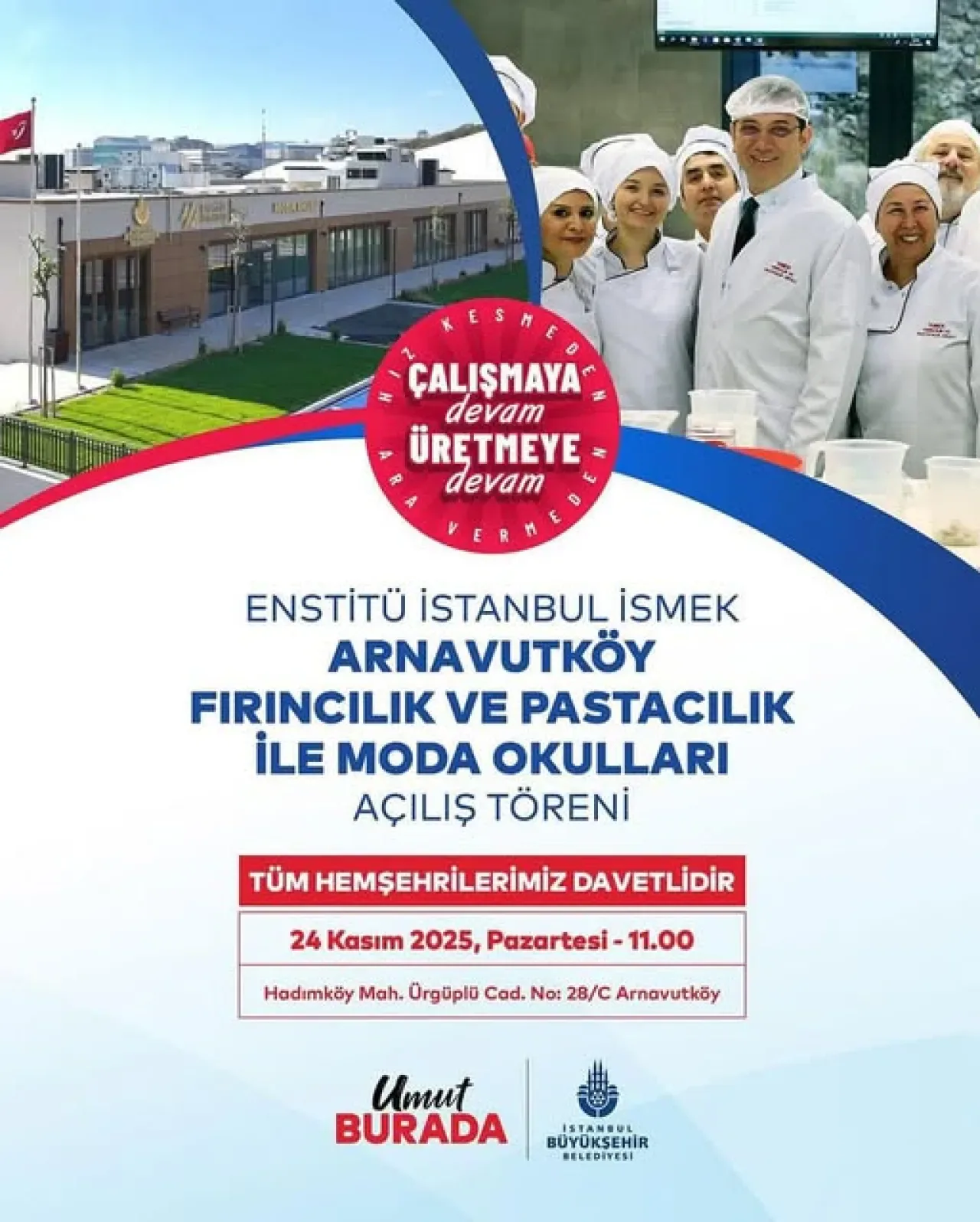 Arnavutköy'de Fırıncılık-Pastacılık ve Moda Okulları Açılıyor Arnavutköy'de Fırıncılık-Pastacılık ve Moda Okulları Açılıyor