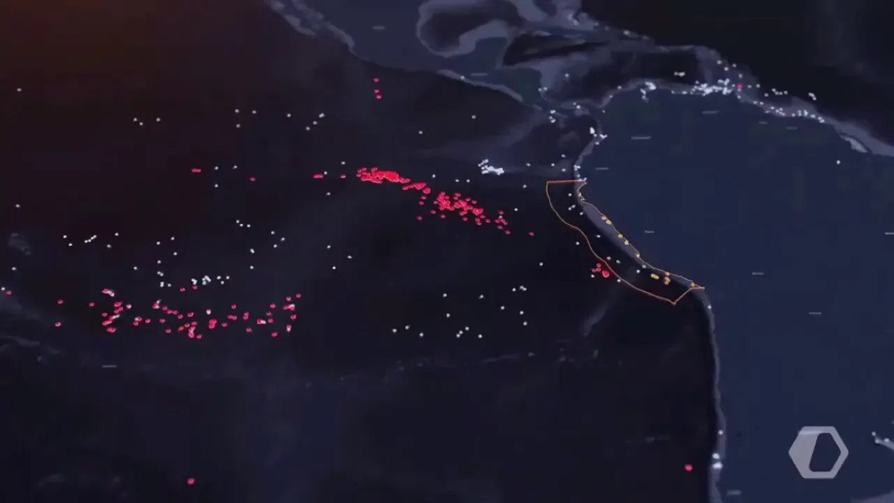 Peru Sularında 2024 Yılında Çin Balıkçı Gemilerinin Yoğun Faaliyeti Peru Sularında 2024 Yılında Çin Balıkçı Gemilerinin Yoğun Faaliyeti