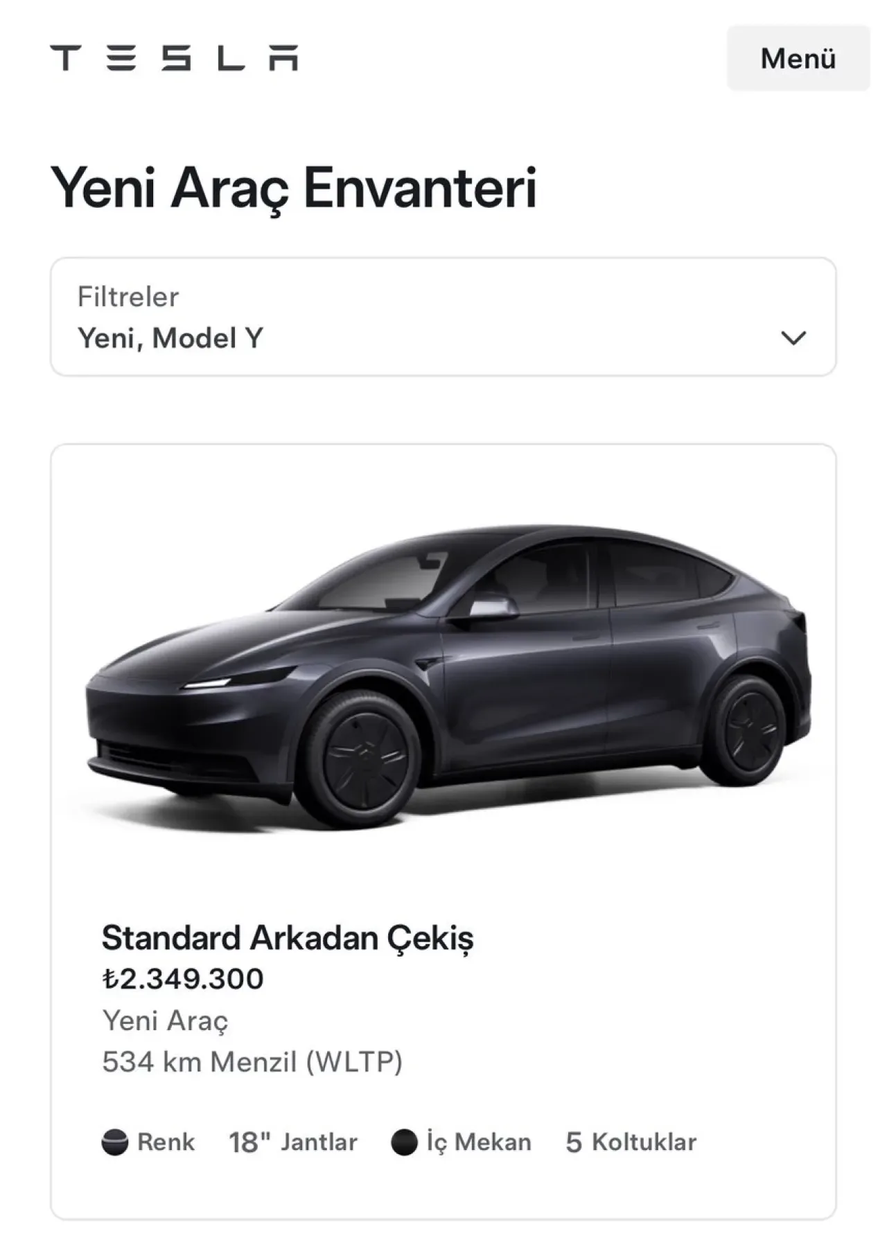 Tesla Model Y'ye Türk Tüketiciden Beklenmeyen Tepki: Yeni Envanterler Satılmıyor Tesla Model Y'ye Türk Tüketiciden Beklenmeyen Tepki: Yeni Envanterler Satılmıyor