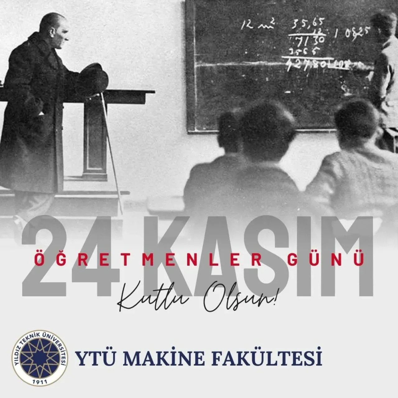 YTÜ Makine Fakültesi'nden 24 Kasım Öğretmenler Günü Mesajı YTÜ Makine Fakültesi'nden 24 Kasım Öğretmenler Günü Mesajı