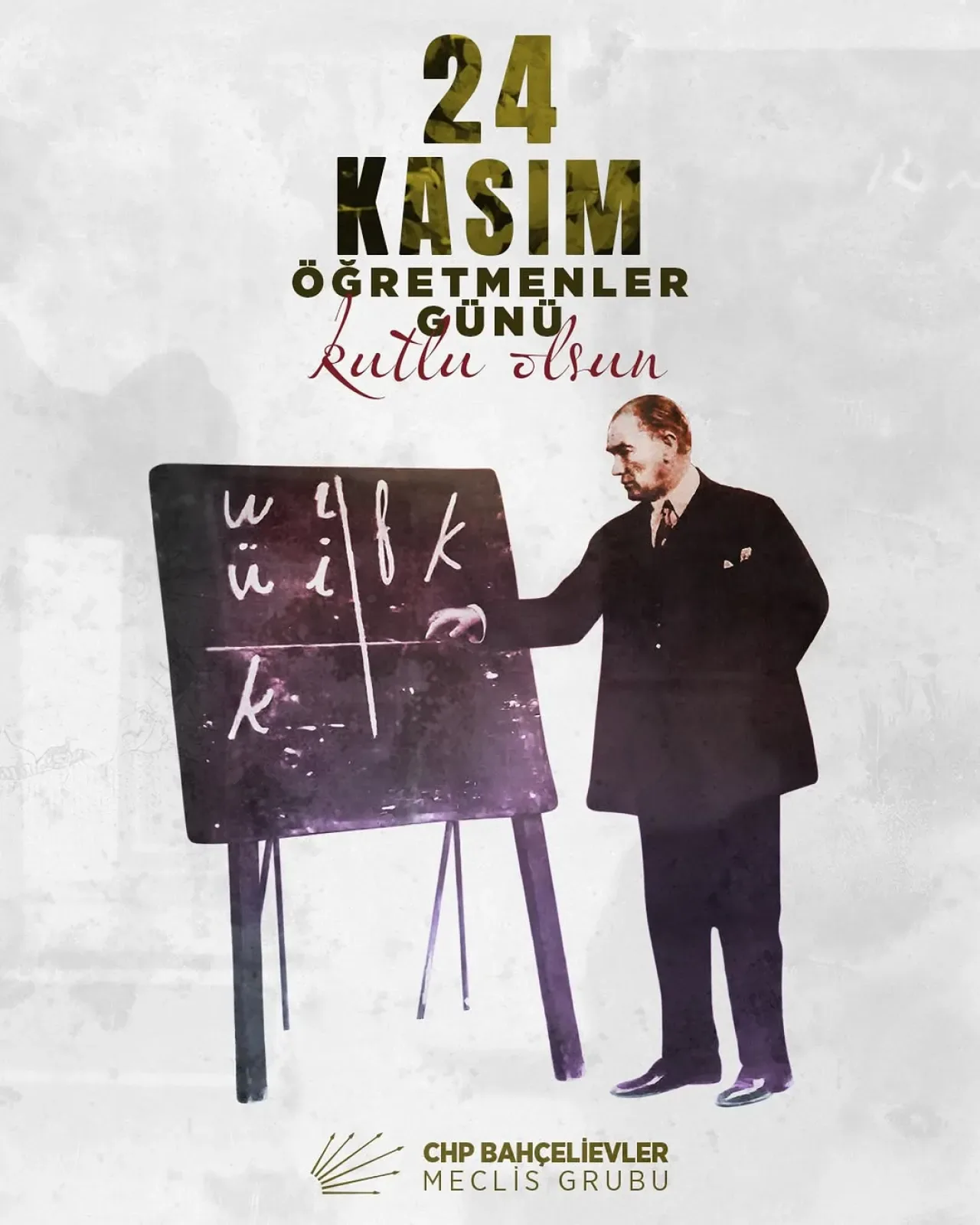 CHP Bahçelievler Meclis Grubu'ndan 24 Kasım Öğretmenler Günü Mesajı CHP Bahçelievler Meclis Grubu'ndan 24 Kasım Öğretmenler Günü Mesajı