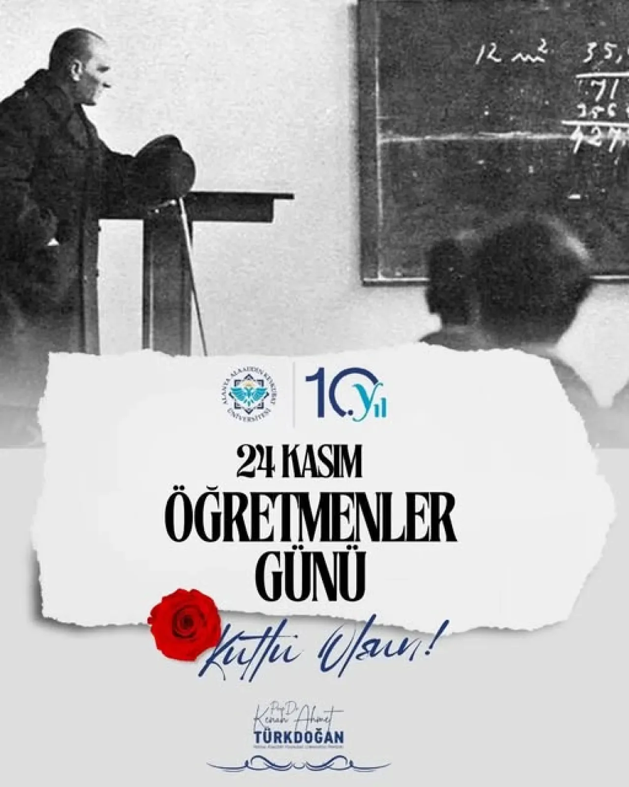 Alanya AKEÜ'den 24 Kasım Öğretmenler Günü Mesajı: "Bir Topluluk Ulus Olabilmek İçin Öğretmenlere Muhtaçtır" Alanya AKEÜ'den 24 Kasım Öğretmenler Günü Mesajı: "Bir Topluluk Ulus Olabilmek İçin Öğretmenlere Muhtaçtır"