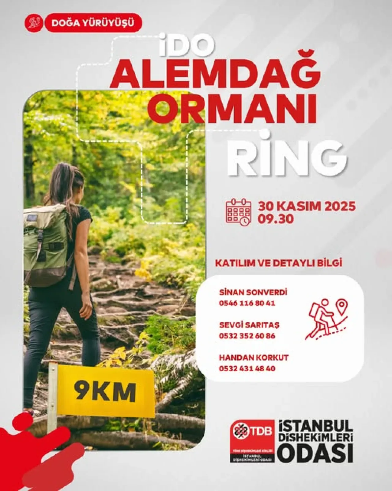 İstanbul Dişhekimleri Odası, Alemdağ Ormanları'nda Doğa Yürüyüşü Düzenliyor İstanbul Dişhekimleri Odası, Alemdağ Ormanları'nda Doğa Yürüyüşü Düzenliyor