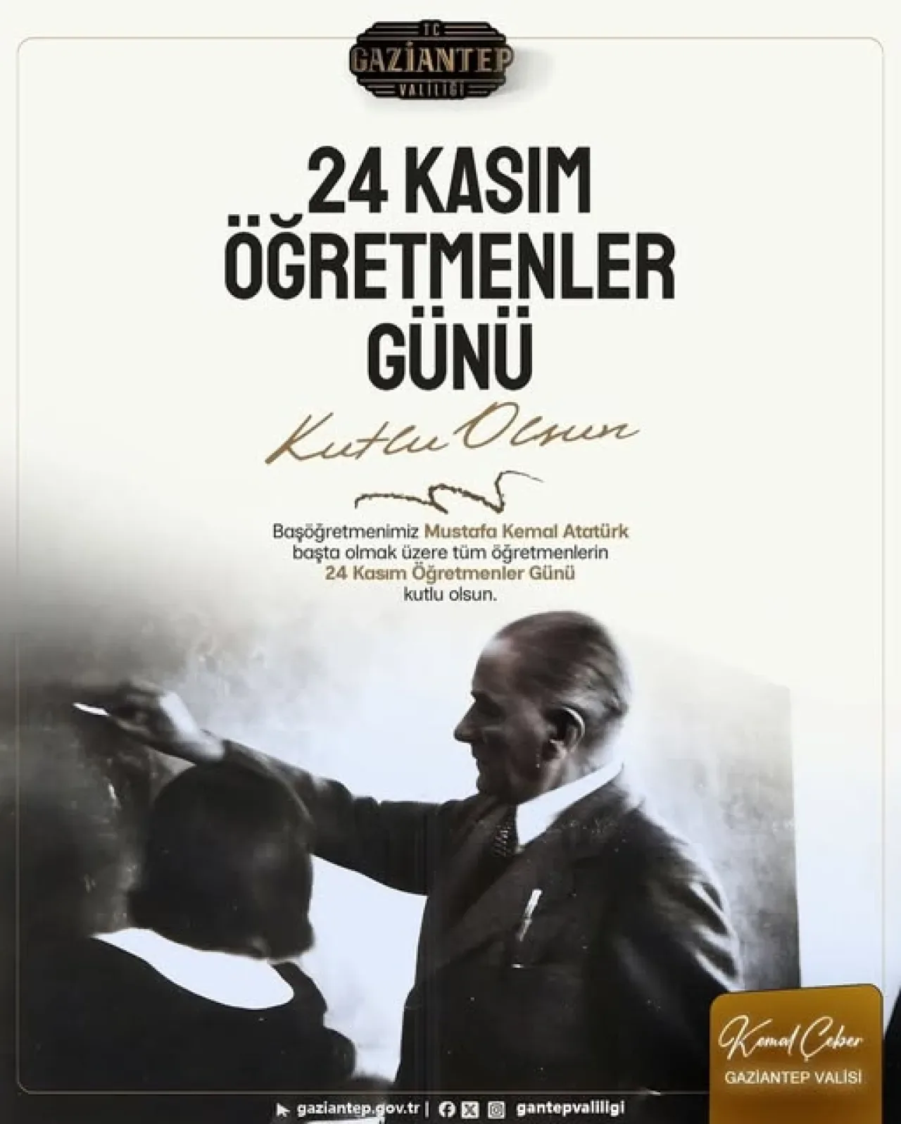 Gaziantep'te 24 Kasım Öğretmenler Günü Kutlamaları Gaziantep'te 24 Kasım Öğretmenler Günü Kutlamaları