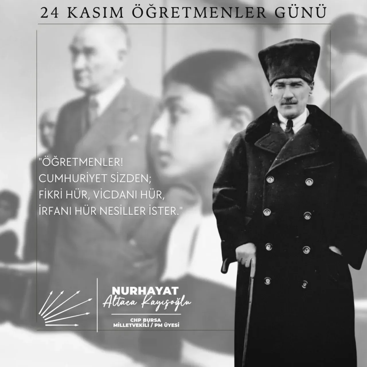 CHP'li Nurhayat Altaca Kayışoğlu'ndan 24 Kasım Öğretmenler Günü Mesajı CHP'li Nurhayat Altaca Kayışoğlu'ndan 24 Kasım Öğretmenler Günü Mesajı