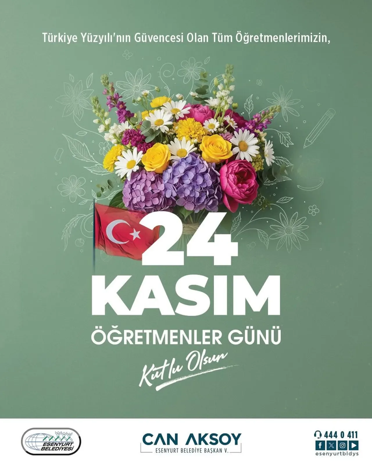 Esenyurt Belediyesi'nden Öğretmenler Günü Mesajı Esenyurt Belediyesi'nden Öğretmenler Günü Mesajı