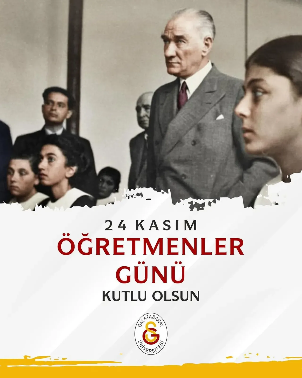 Galatasaray Üniversitesi'nden 24 Kasım Öğretmenler Günü Mesajı Galatasaray Üniversitesi'nden 24 Kasım Öğretmenler Günü Mesajı