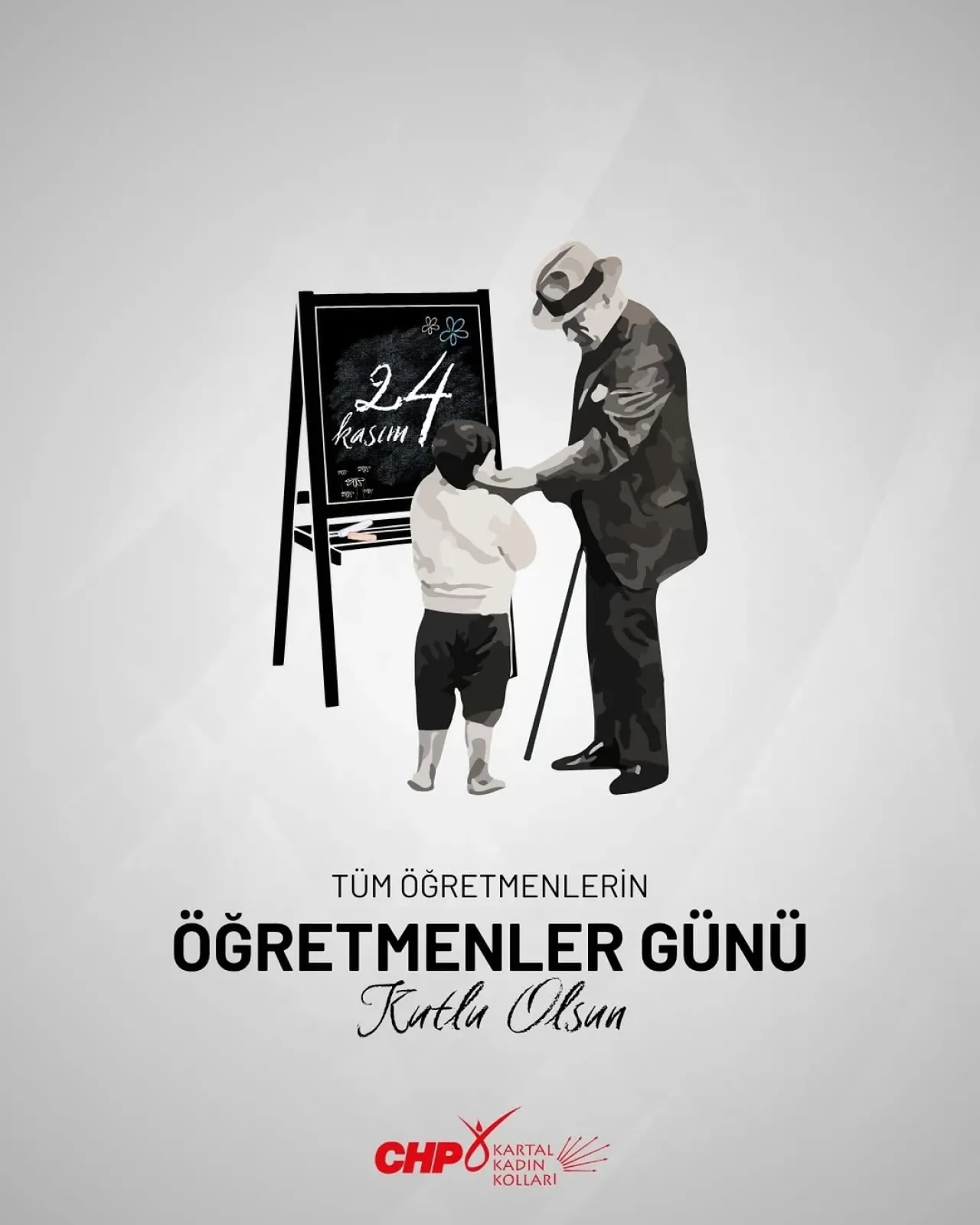 CHP Kartal Kadın Kolu'ndan 24 Kasım Öğretmenler Günü Mesajı CHP Kartal Kadın Kolu'ndan 24 Kasım Öğretmenler Günü Mesajı