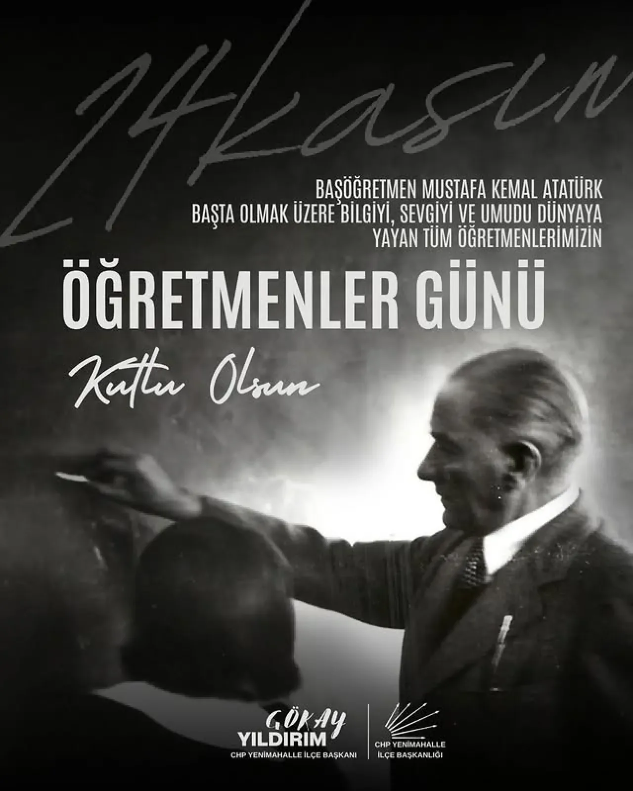 CHP Yenimahalle'de Öğretmenler Günü'nde Anlamlı Mesaj CHP Yenimahalle'de Öğretmenler Günü'nde Anlamlı Mesaj