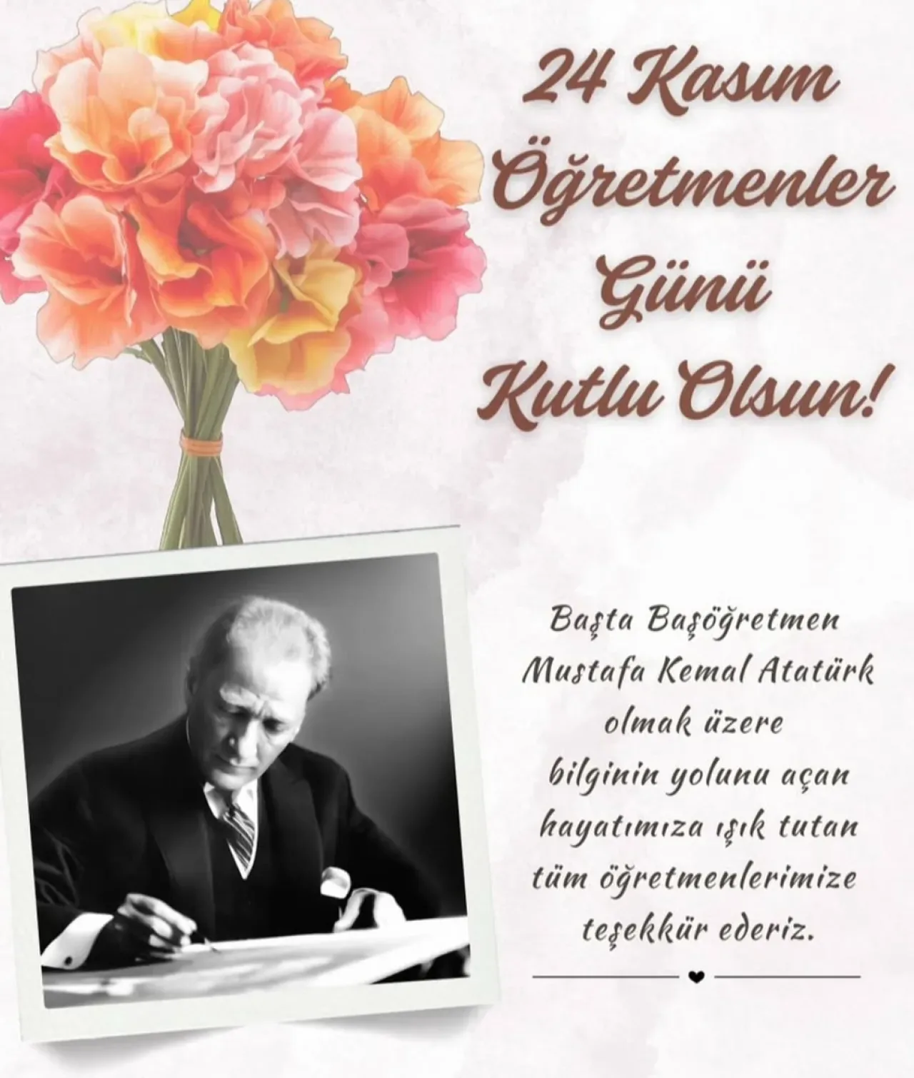 Küçükçekmece İlçe Tarım ve Orman Müdürlüğü'nden Öğretmenler Günü Mesajı Küçükçekmece İlçe Tarım ve Orman Müdürlüğü'nden Öğretmenler Günü Mesajı