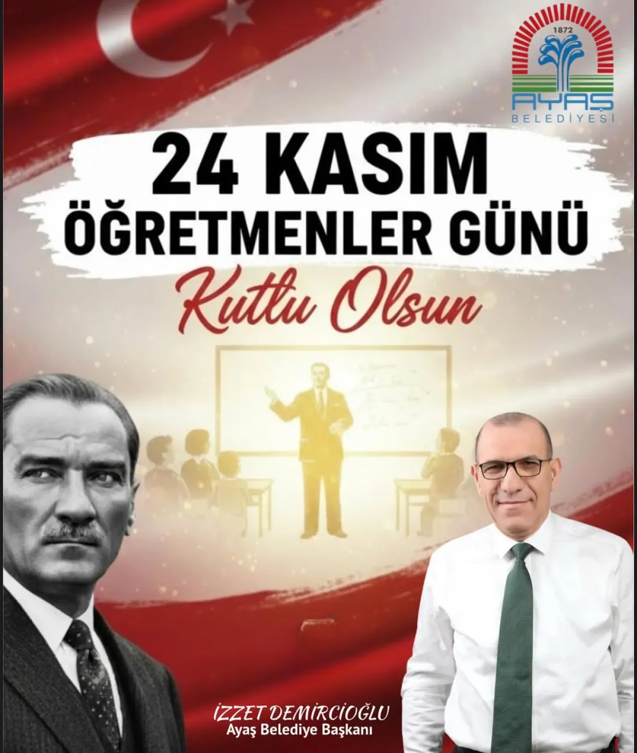 Ayaş Belediye Başkanı Demircioğlu, Öğretmenler Günü'nü Kutladı Ayaş Belediye Başkanı Demircioğlu, Öğretmenler Günü'nü Kutladı