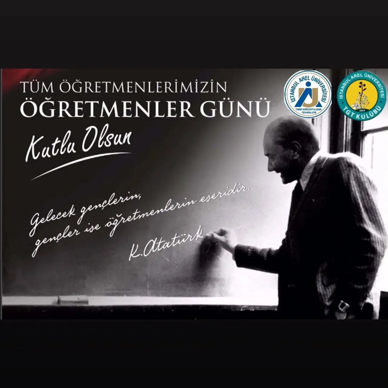 İstanbul Arel Üniversitesi'nden 24 Kasım Öğretmenler Günü Mesajı İstanbul Arel Üniversitesi'nden 24 Kasım Öğretmenler Günü Mesajı