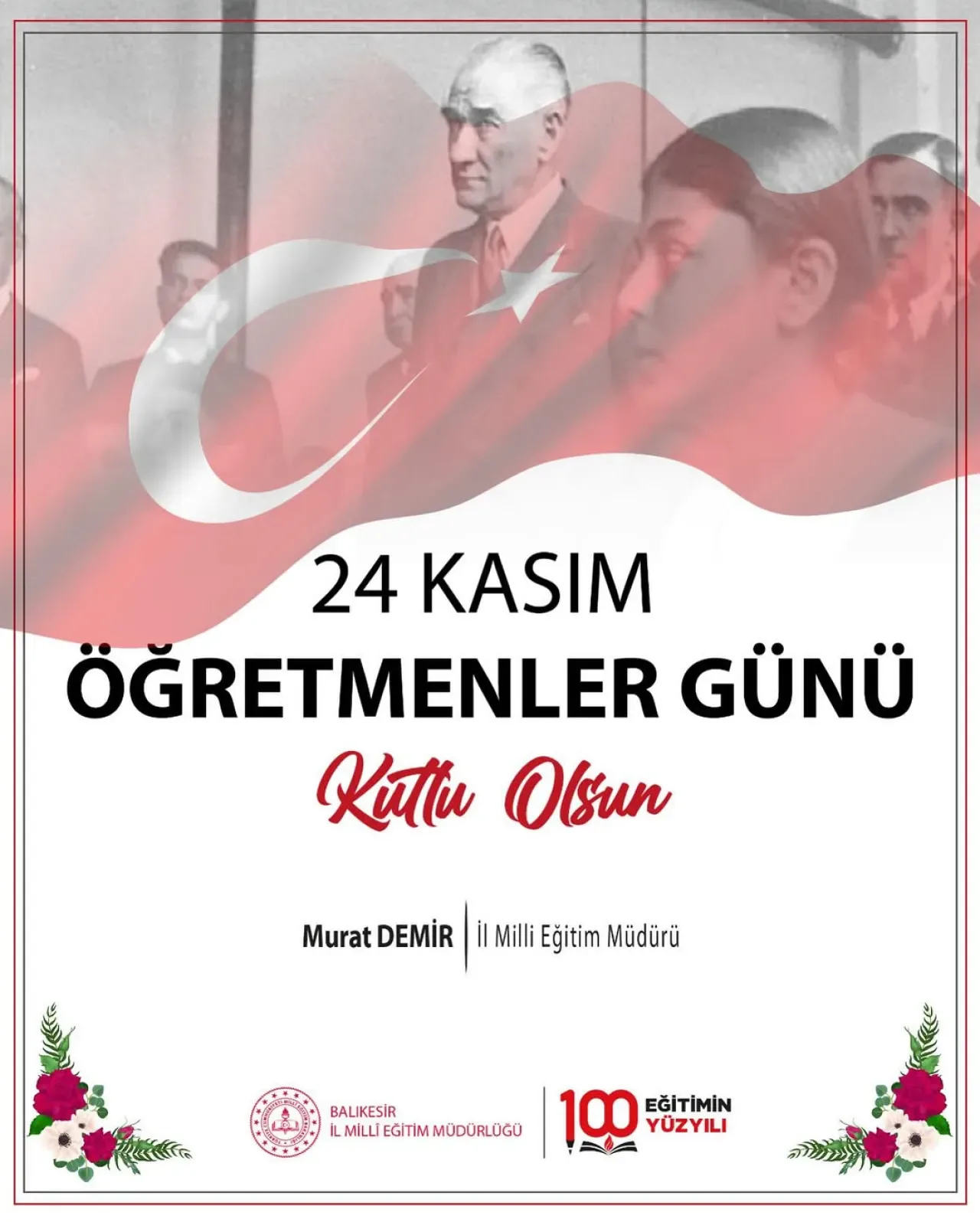 Balıkesir'de 24 Kasım Öğretmenler Günü Kutlamaları Balıkesir'de 24 Kasım Öğretmenler Günü Kutlamaları