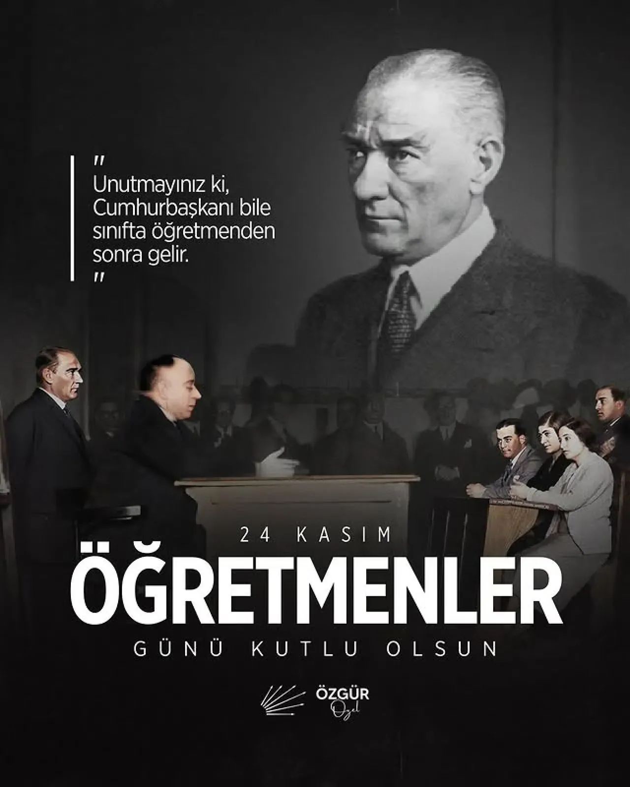 CHP Lideri Özgür Özel'den Öğretmenler Günü Mesajı: "Hak Ettikleri Değeri Görecekler" CHP Lideri Özgür Özel'den Öğretmenler Günü Mesajı: "Hak Ettikleri Değeri Görecekler"