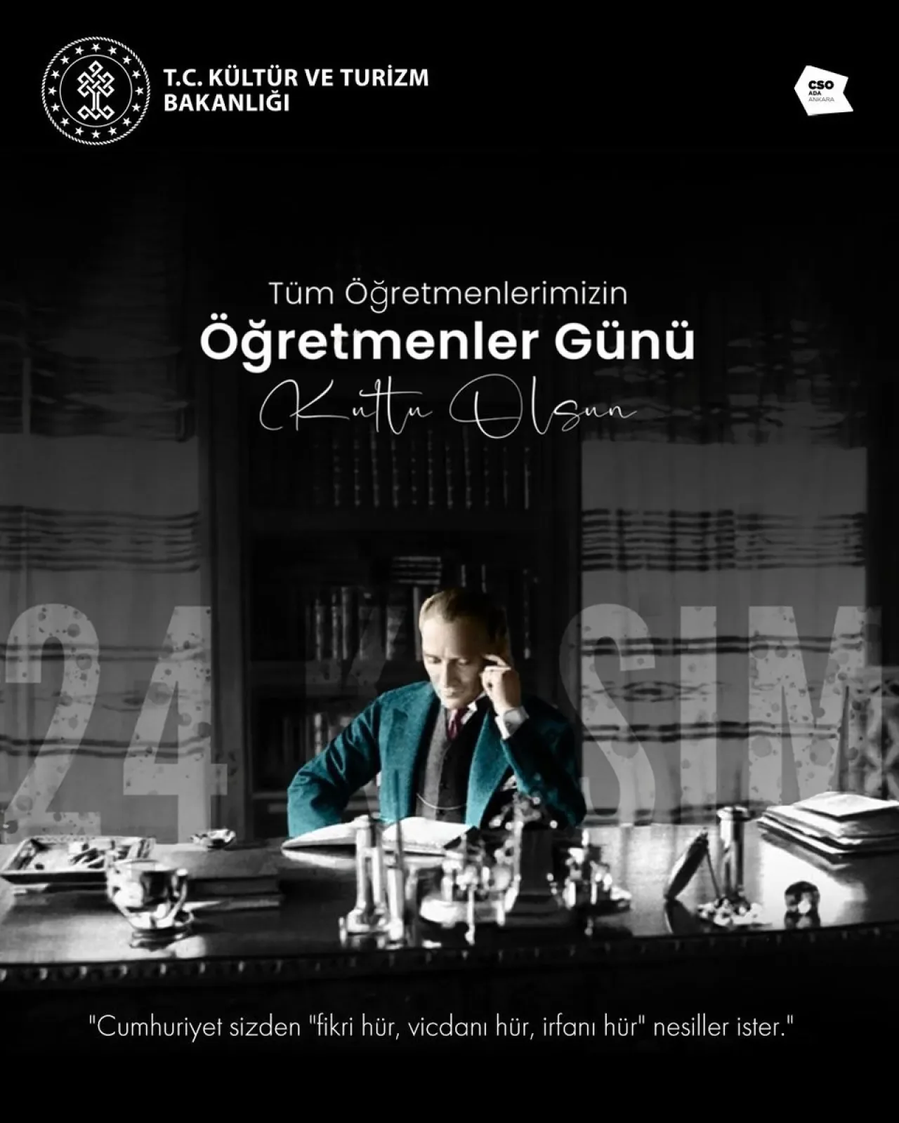 Ankara'da 24 Kasım Öğretmenler Günü Kutlamaları Ankara'da 24 Kasım Öğretmenler Günü Kutlamaları