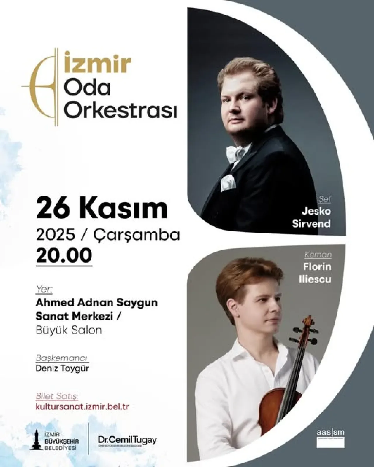 İzmir Oda Orkestrası, Jesko Sirvend Şefliğinde Unutulmaz Bir Konsere Hazırlanıyor İzmir Oda Orkestrası, Jesko Sirvend Şefliğinde Unutulmaz Bir Konsere Hazırlanıyor