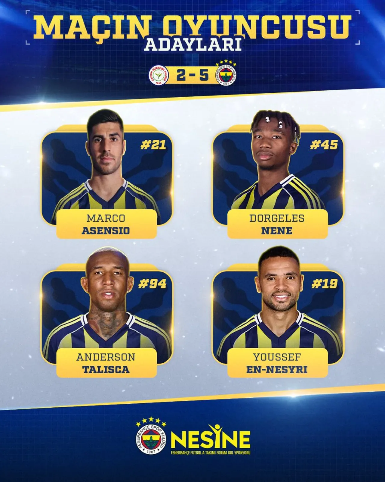 Fenerbahçe Taraftarından Anlamlı Jest: Nesine.com Maçın Oyuncusu Ödülü Fenerbahçe Taraftarından Anlamlı Jest: Nesine.com Maçın Oyuncusu Ödülü