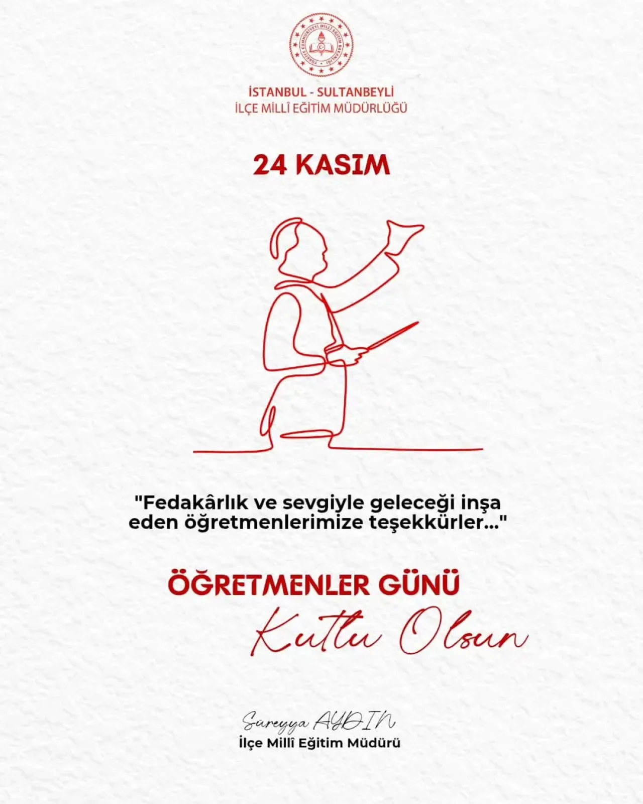 Sultanbeyli'de 24 Kasım Öğretmenler Günü Kutlamaları Sultanbeyli'de 24 Kasım Öğretmenler Günü Kutlamaları