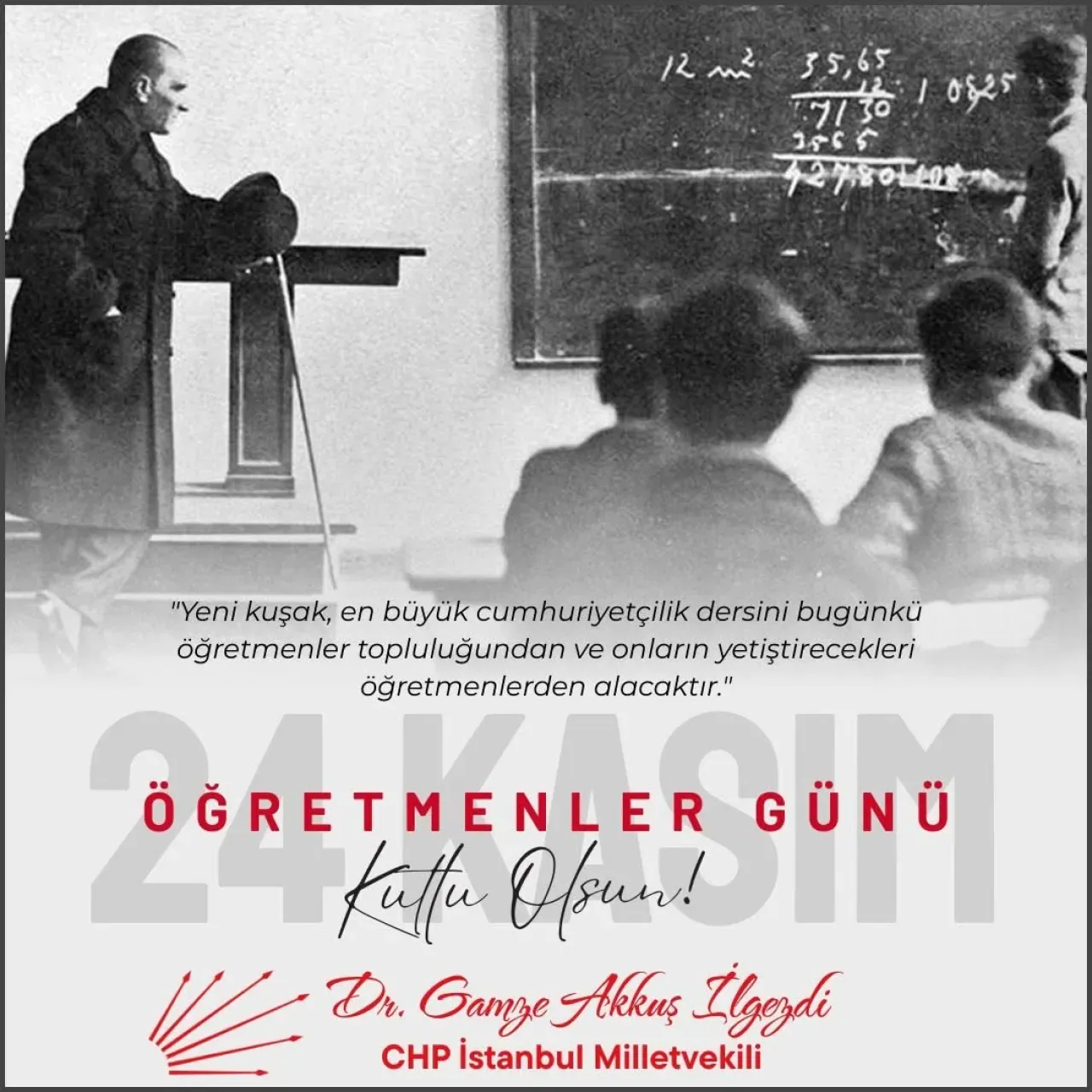 CHP'li İlgezdi'den Öğretmenler Günü Mesajı: "Bir Çocuğun Hayatına Dokunmak Yarınlara Dokunmaktır" CHP'li İlgezdi'den Öğretmenler Günü Mesajı: "Bir Çocuğun Hayatına Dokunmak Yarınlara Dokunmaktır"