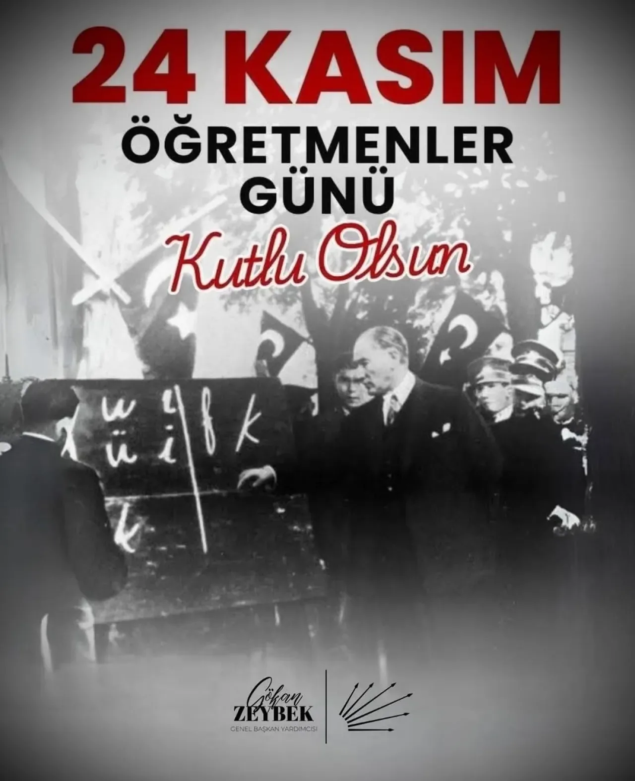 CHP'li Zeybek, 24 Kasım Öğretmenler Günü Mesajı Yayımladı CHP'li Zeybek, 24 Kasım Öğretmenler Günü Mesajı Yayımladı