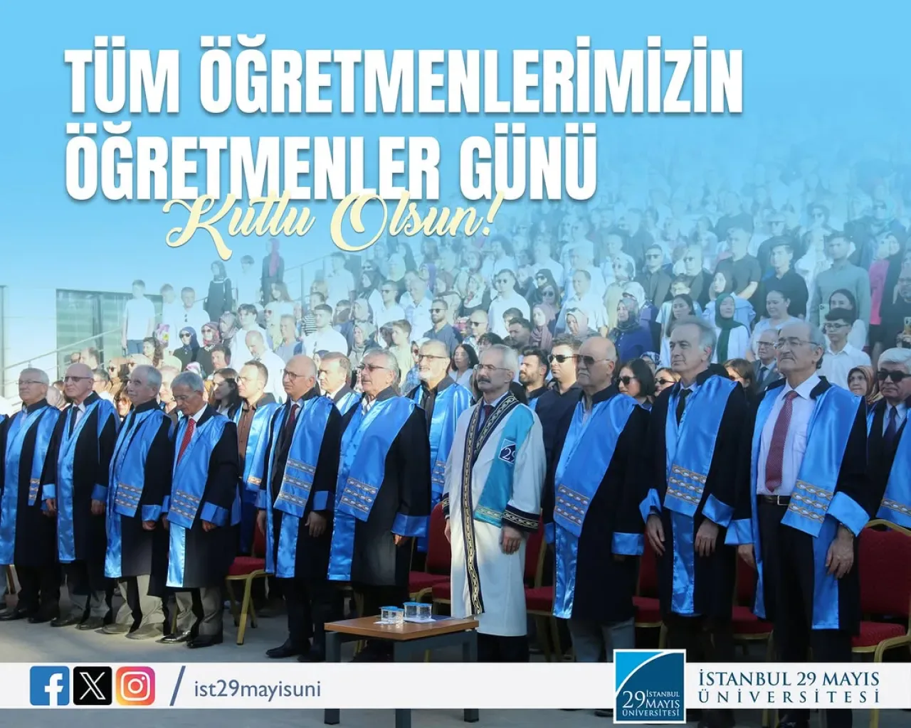 İstanbul 29 Mayıs Üniversitesi'nden Öğretmenler Günü Mesajı İstanbul 29 Mayıs Üniversitesi'nden Öğretmenler Günü Mesajı