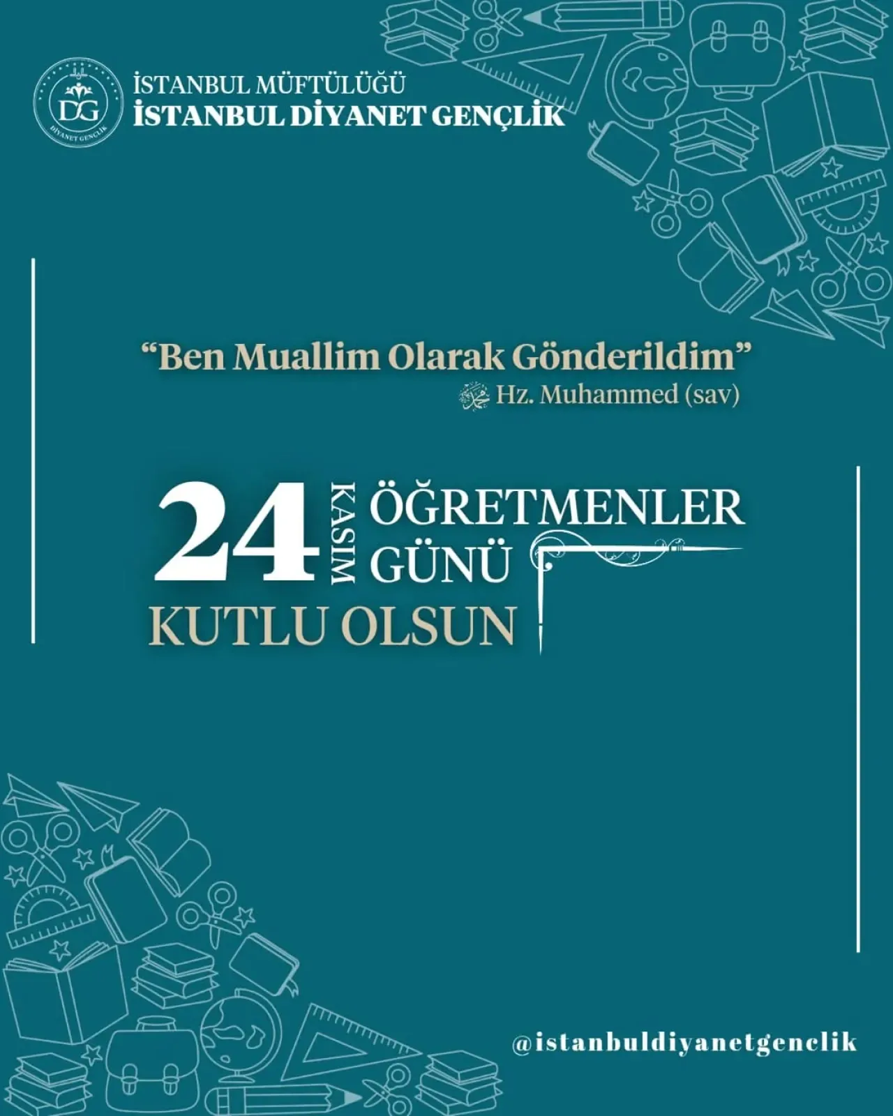 Bakırköy'de Diyanet Gençlik'ten 24 Kasım Öğretmenler Günü Mesajı Bakırköy'de Diyanet Gençlik'ten 24 Kasım Öğretmenler Günü Mesajı