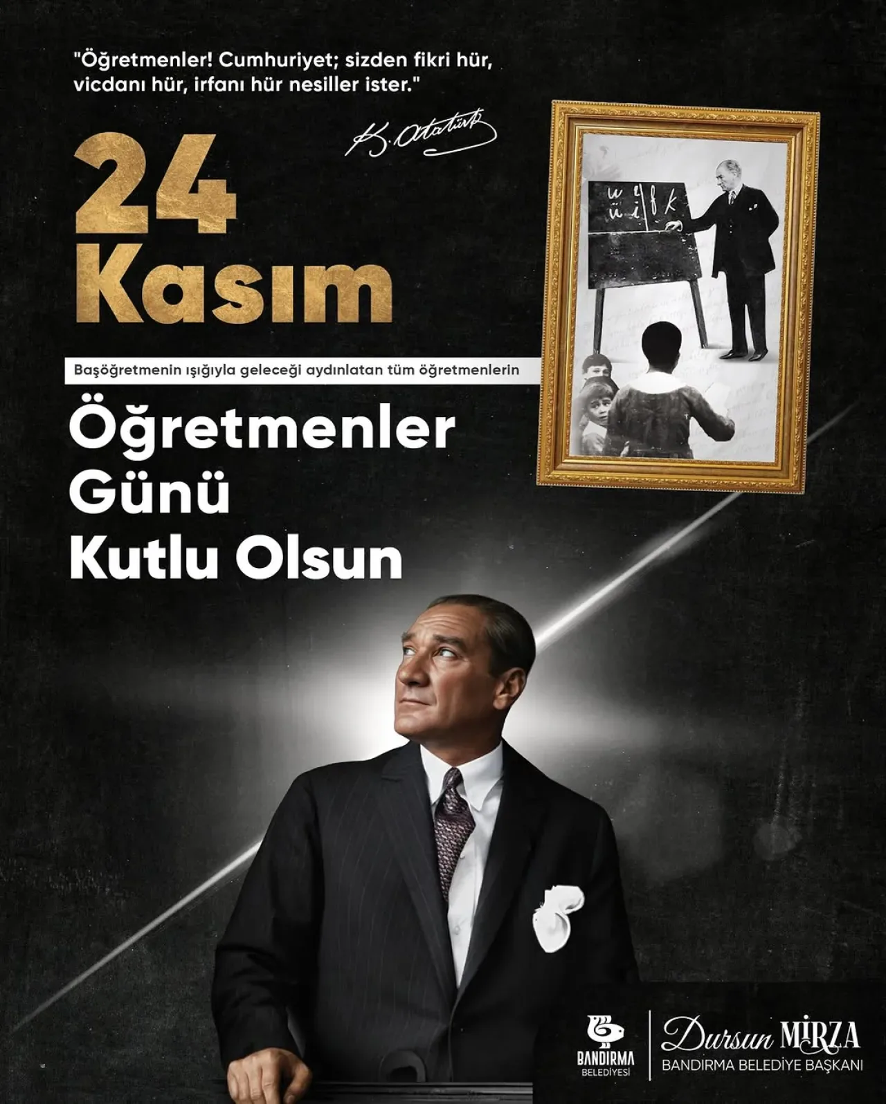 Bandırma Belediyesi'nden 24 Kasım Öğretmenler Günü Mesajı: "Minnettarız" Bandırma Belediyesi'nden 24 Kasım Öğretmenler Günü Mesajı: "Minnettarız"