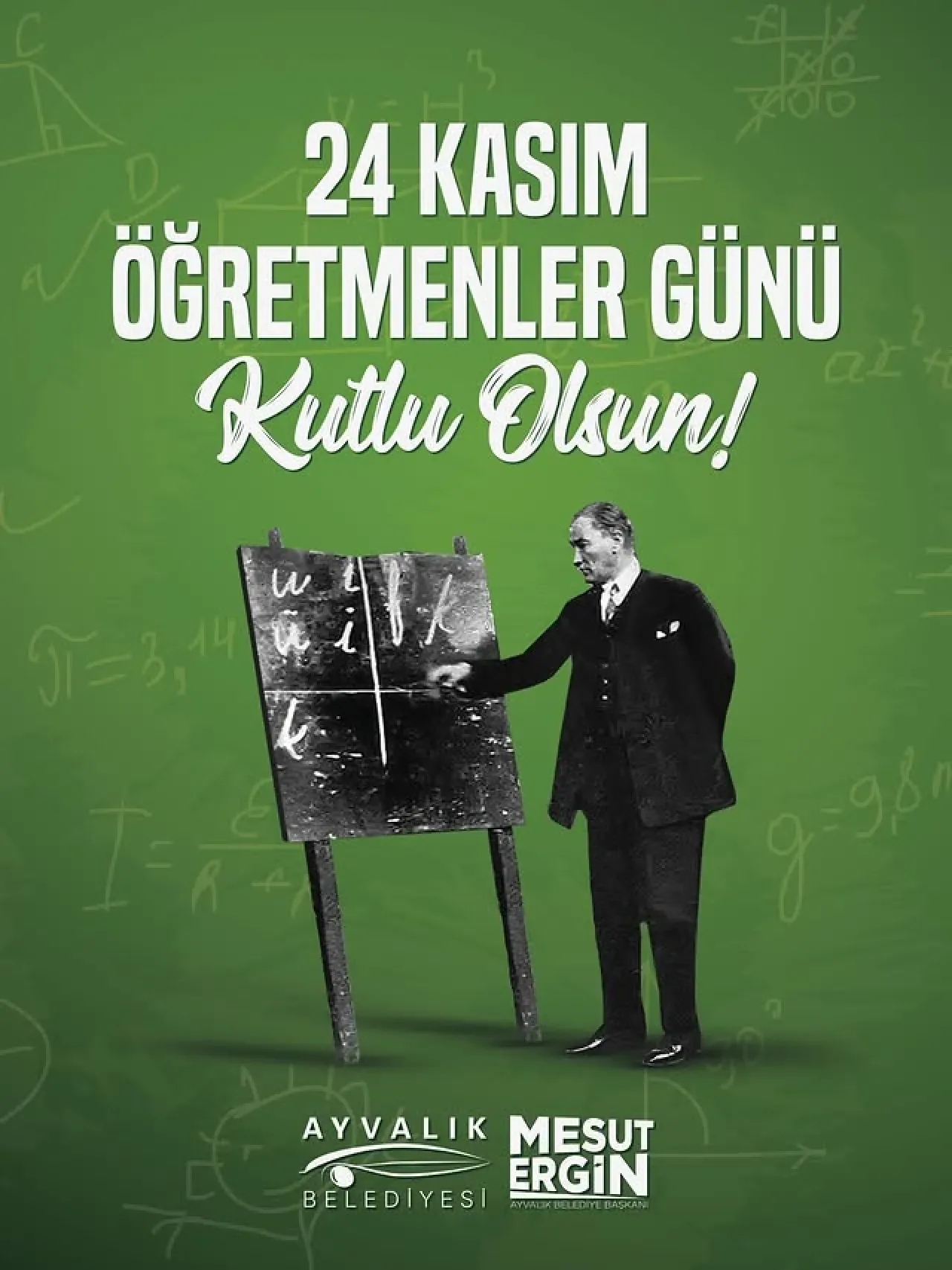Ayvalık Belediyesi'nden Öğretmenler Günü'nde Anlamlı Mesaj Ayvalık Belediyesi'nden Öğretmenler Günü'nde Anlamlı Mesaj
