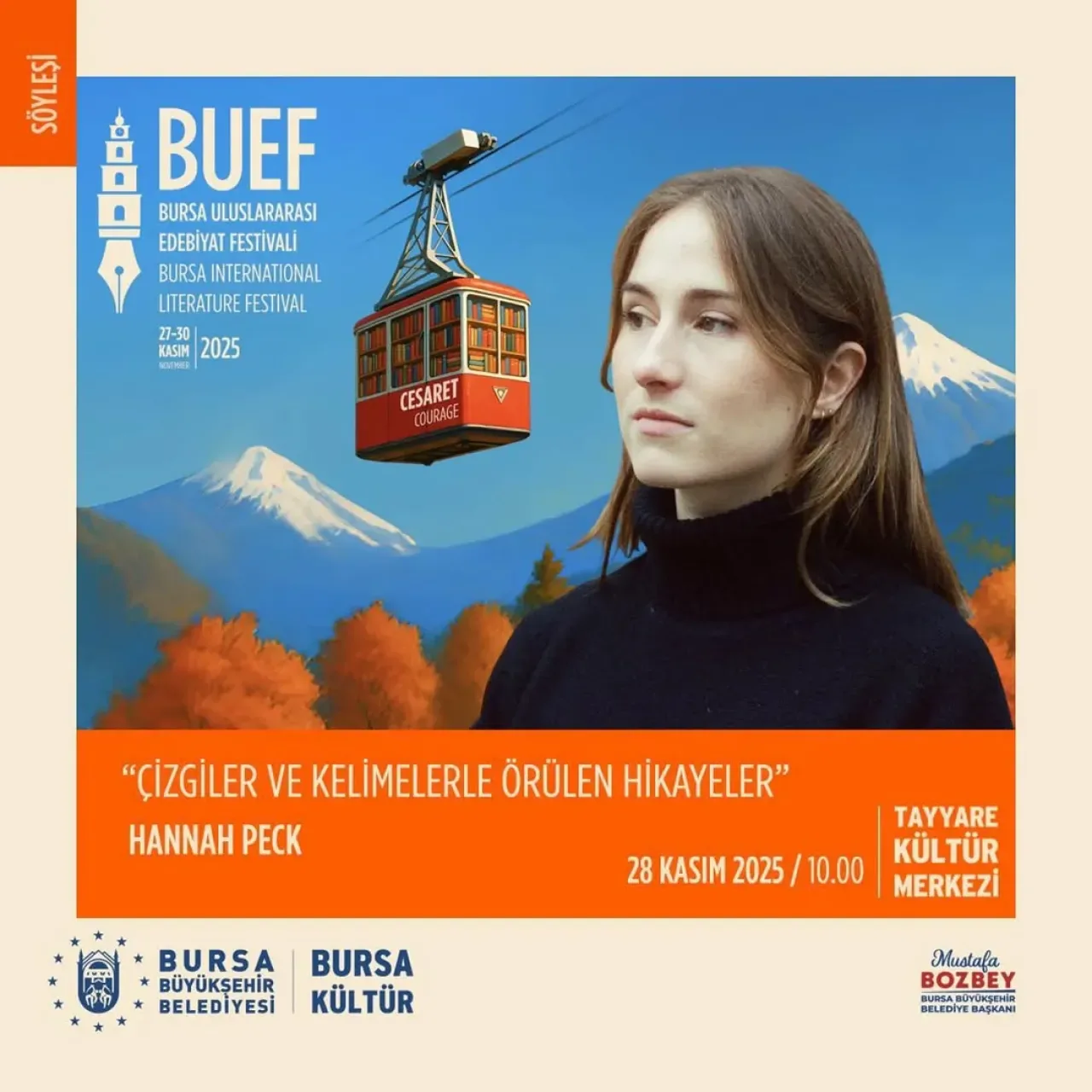 Hannah Peck, Bursa'da Çocuk Edebiyatı ve Çizimin Büyülü Dünyasını Anlatacak Hannah Peck, Bursa'da Çocuk Edebiyatı ve Çizimin Büyülü Dünyasını Anlatacak