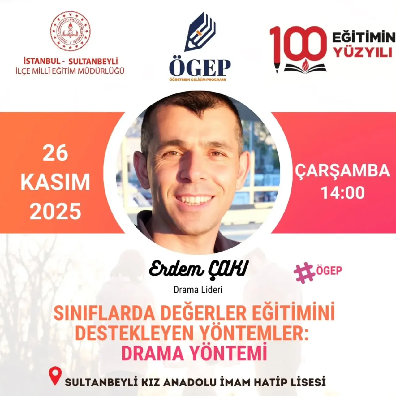 İstanbul Sultanbeyli'de Öğretmenler İçin Drama Yöntemi Eğitimi İstanbul Sultanbeyli'de Öğretmenler İçin Drama Yöntemi Eğitimi