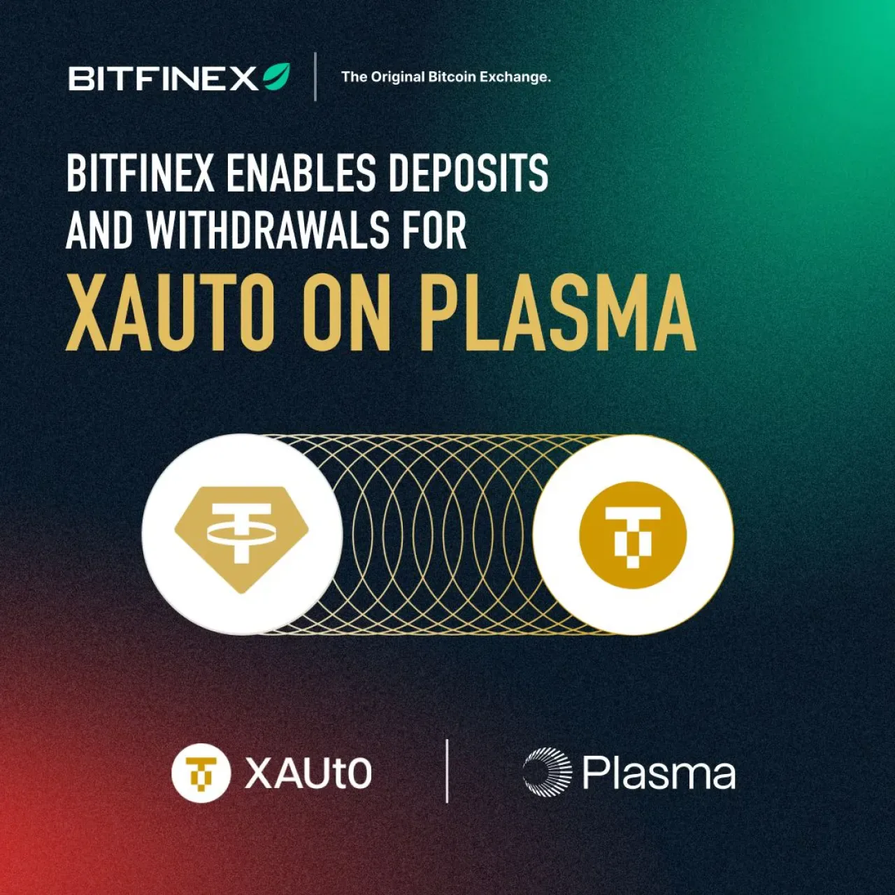 Bitfinex'te XAUT Tokenları Artık Plasma Ağı Üzerinden Hızlı İşlem Görüyor Bitfinex'te XAUT Tokenları Artık Plasma Ağı Üzerinden Hızlı İşlem Görüyor