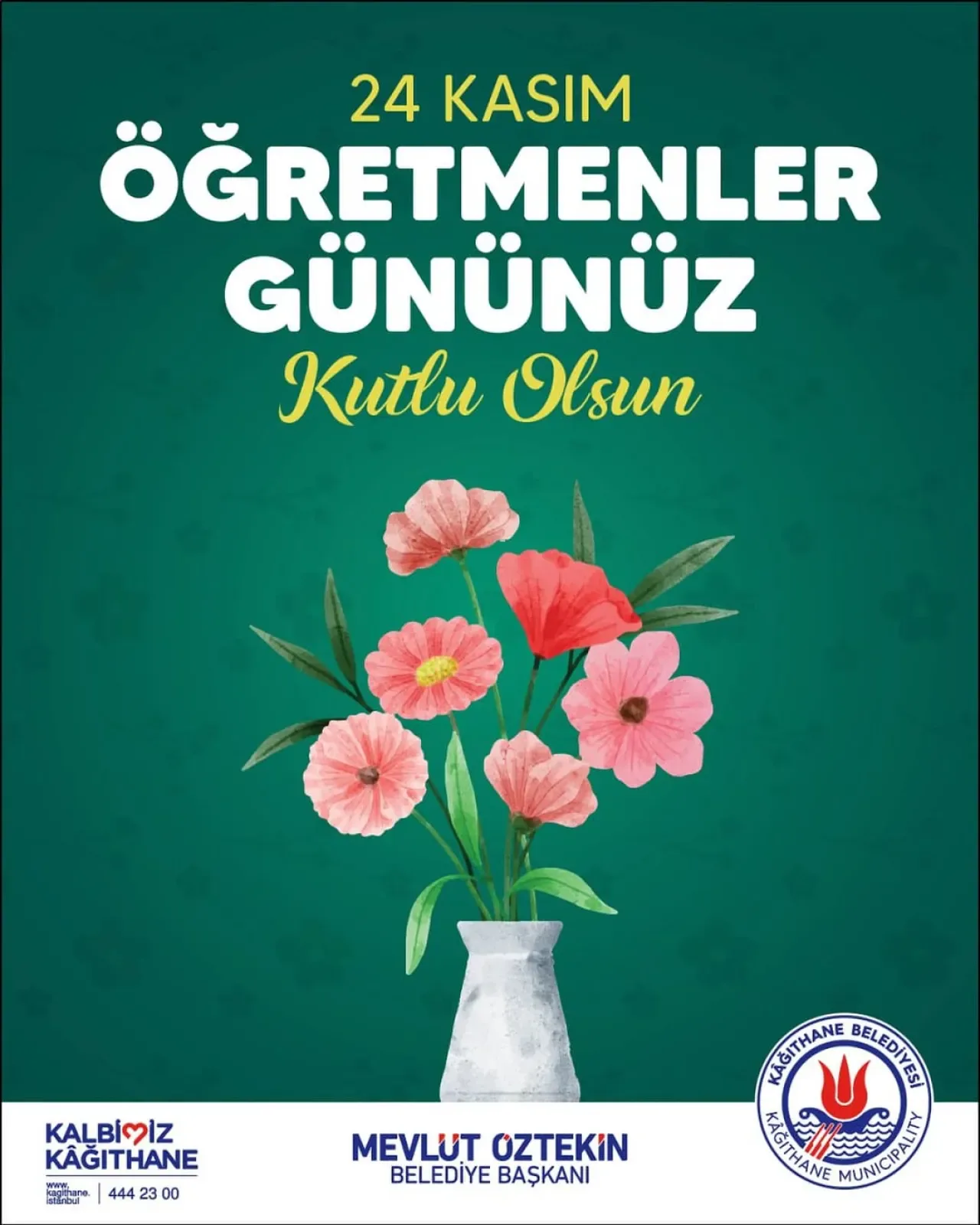 Kağıthane Belediyesi'nden 24 Kasım Öğretmenler Günü'ne Anlamlı Kutlama Kağıthane Belediyesi'nden 24 Kasım Öğretmenler Günü'ne Anlamlı Kutlama