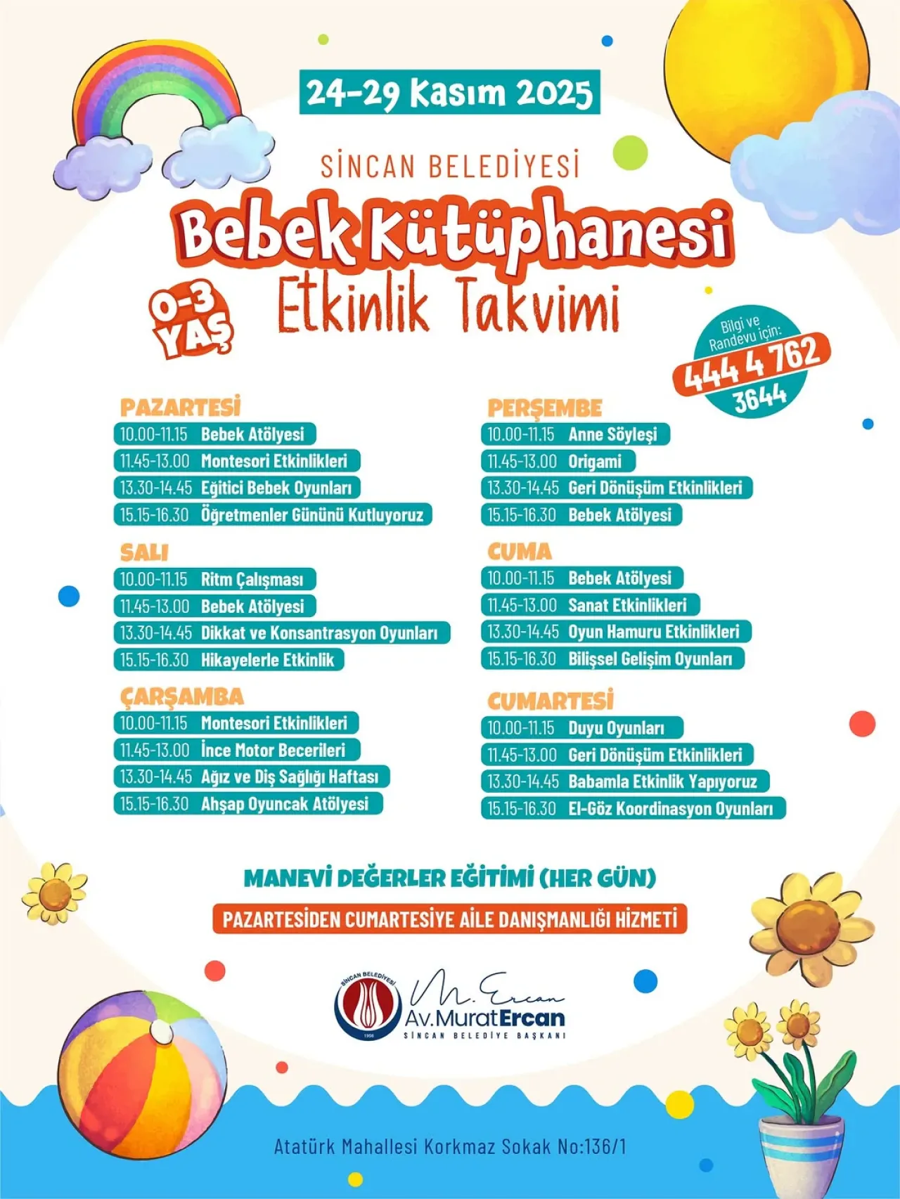Sincan'da Bebek Kütüphanesi ile Minikler Kitaplarla Buluşuyor Sincan'da Bebek Kütüphanesi ile Minikler Kitaplarla Buluşuyor